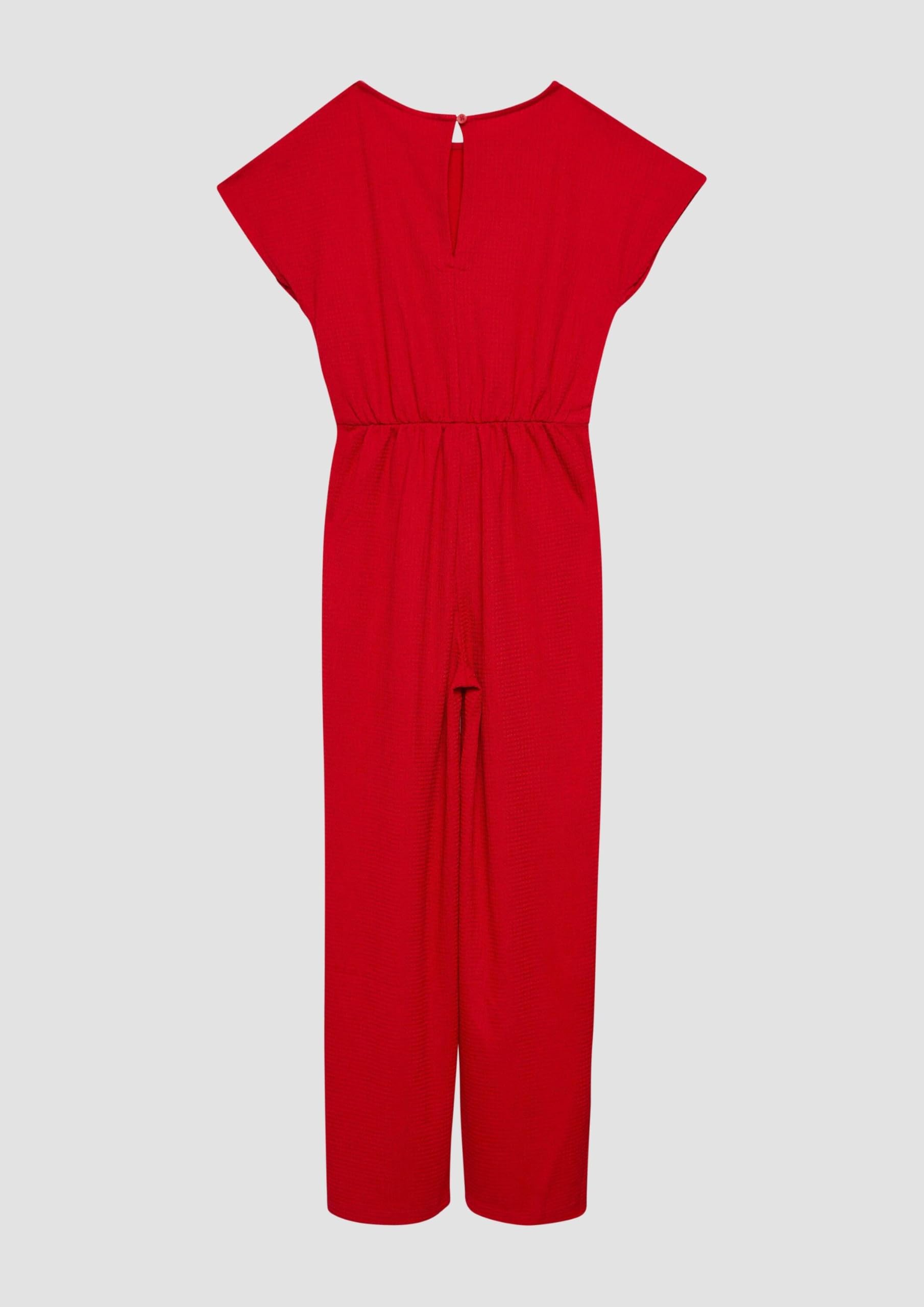 s.Oliver Junior Jumpsuit Wide Leg Gr. 170 Rot Crêpe