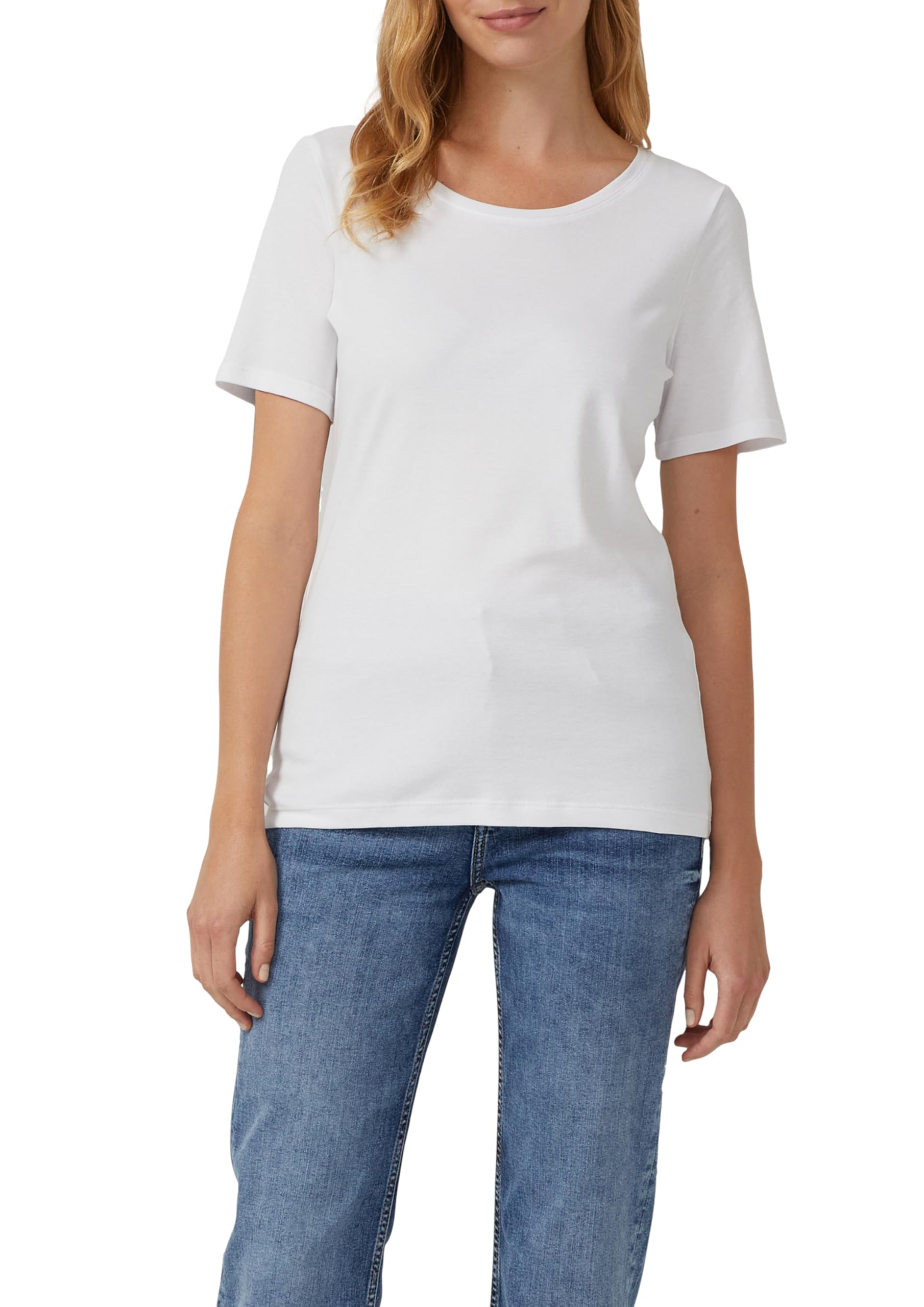 s.Oliver T-Shirt 2er-Pack Interlock weiß-schwarz Gr.40