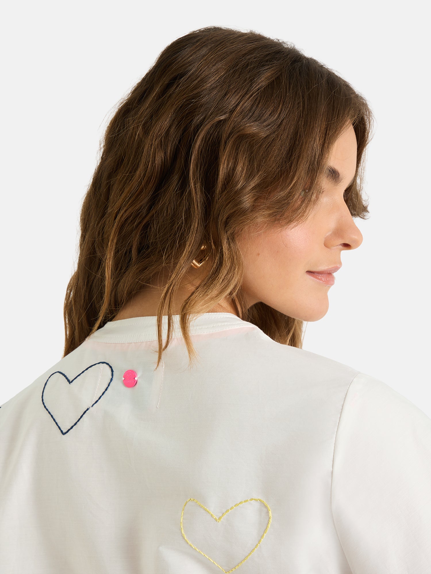 Lieblingsstück EnricaL Bluse white Herz Baumwolle