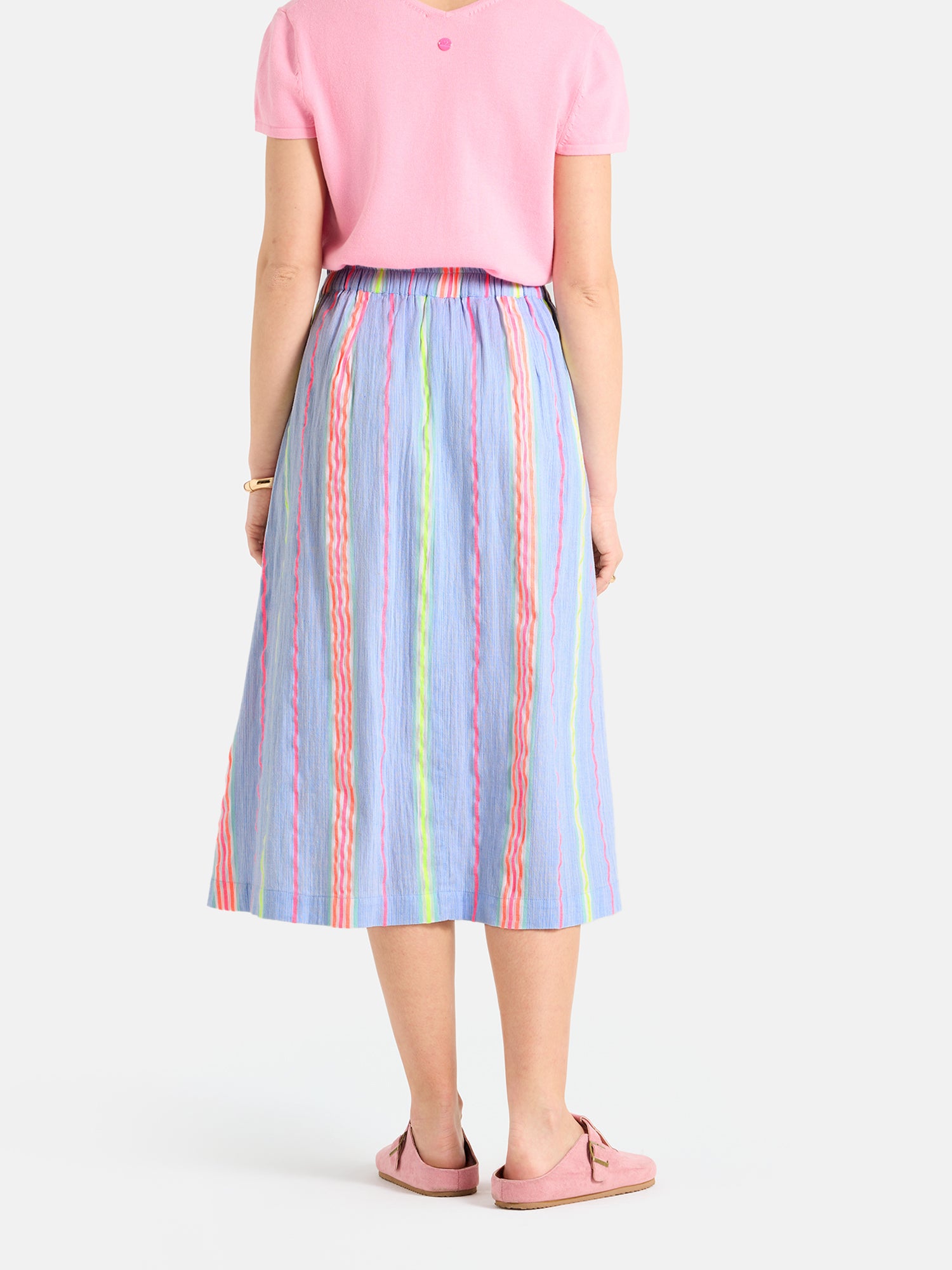 Lieblingsstück KavitaL Rock blue bell Baumwolle Lurex