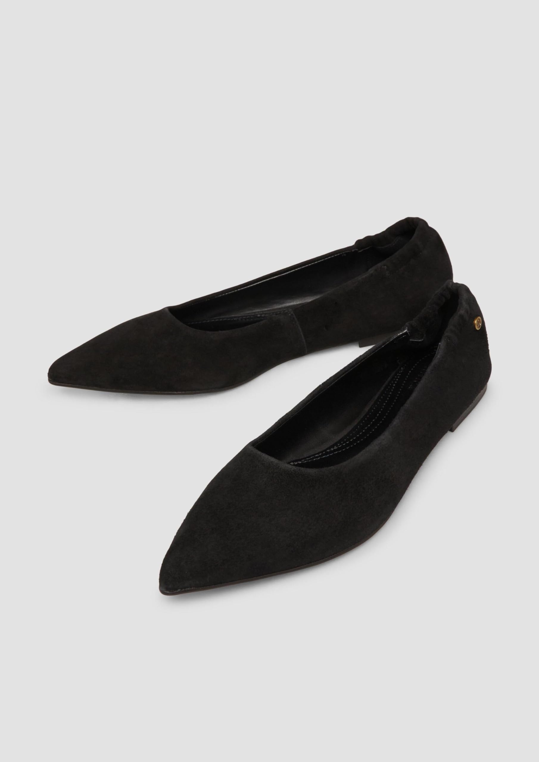 s.Oliver Red Label Ballerinas Veloursleder schwarz