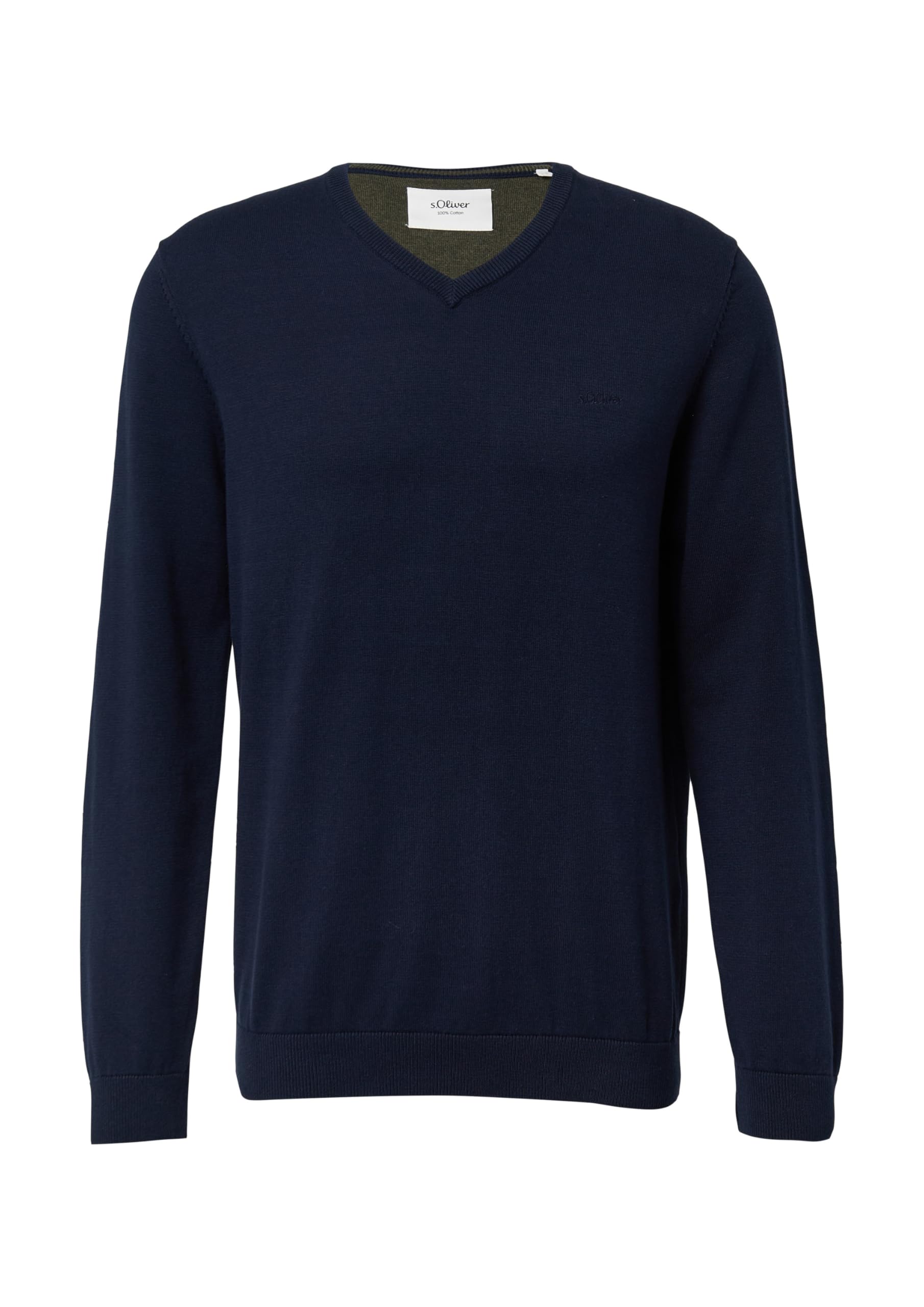 s.Oliver RED LABEL Herren Pullover V-Ausschnitt Regular Langarm