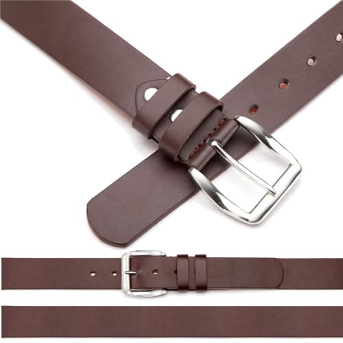 BEZLIT Gürtel Herren Lederoptik Braun 115 cm 4 cm kürzbar