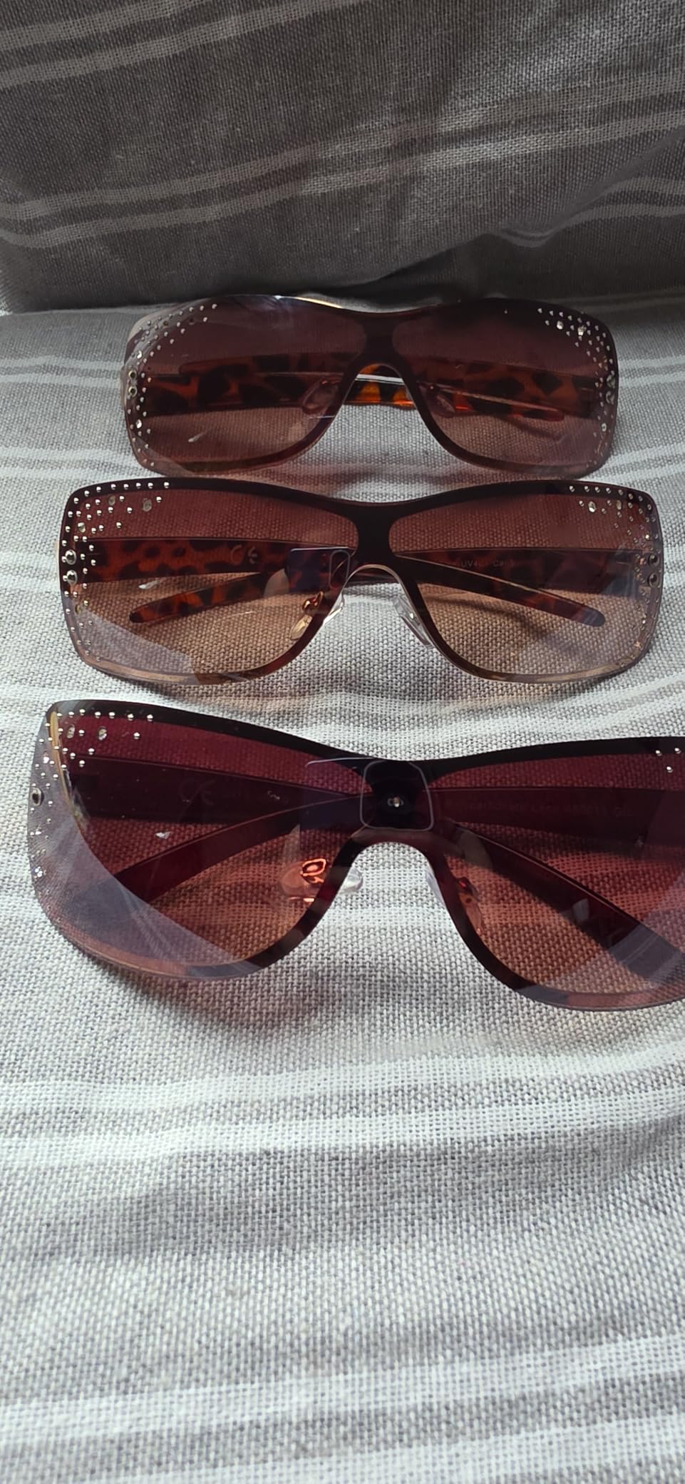 BEZLIT A0553 Damen Sonnenbrille Strasssteine Braun
