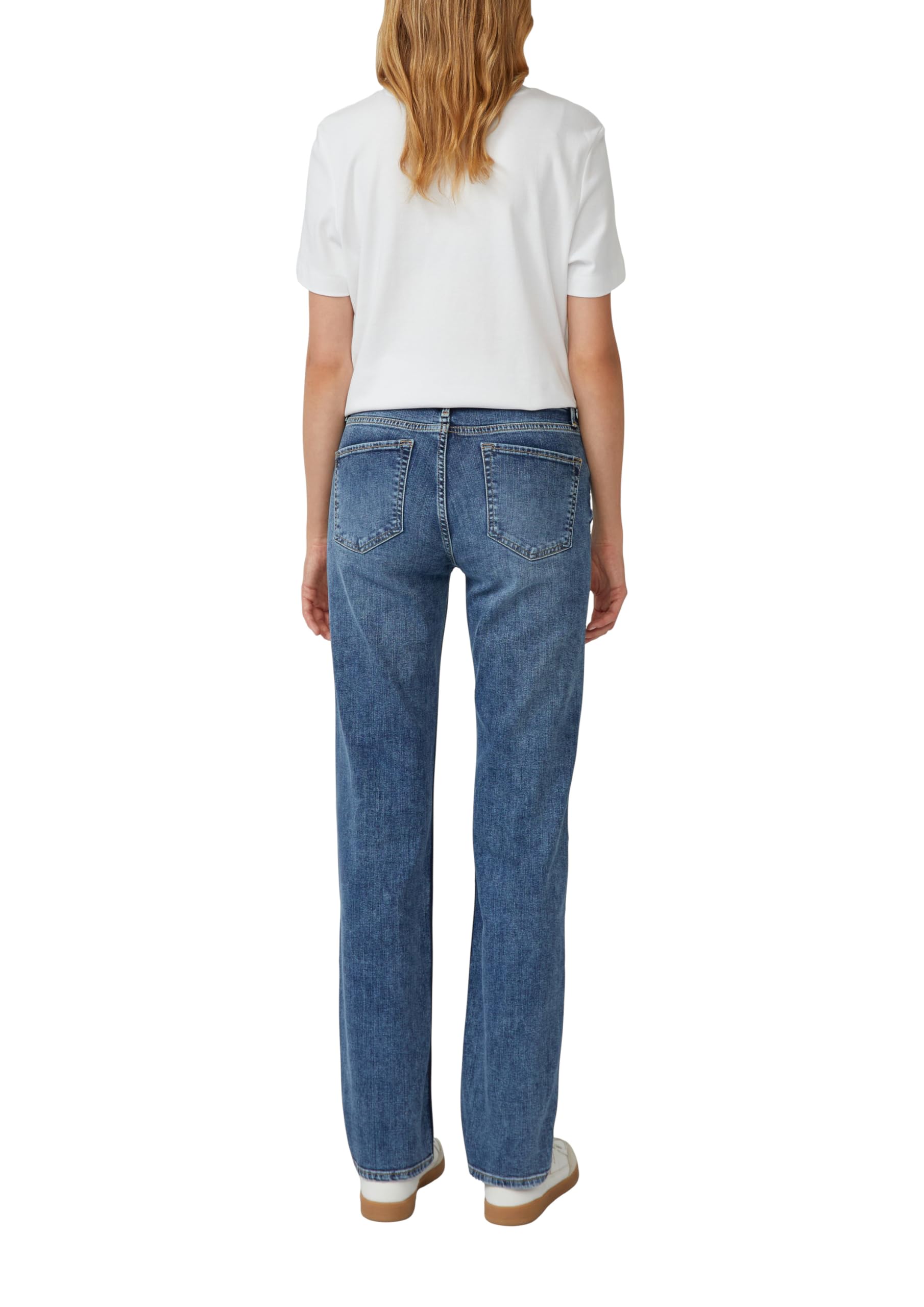 s.Oliver Karolin Mid Rise Straight Jeans Tiefblau Baumwolle