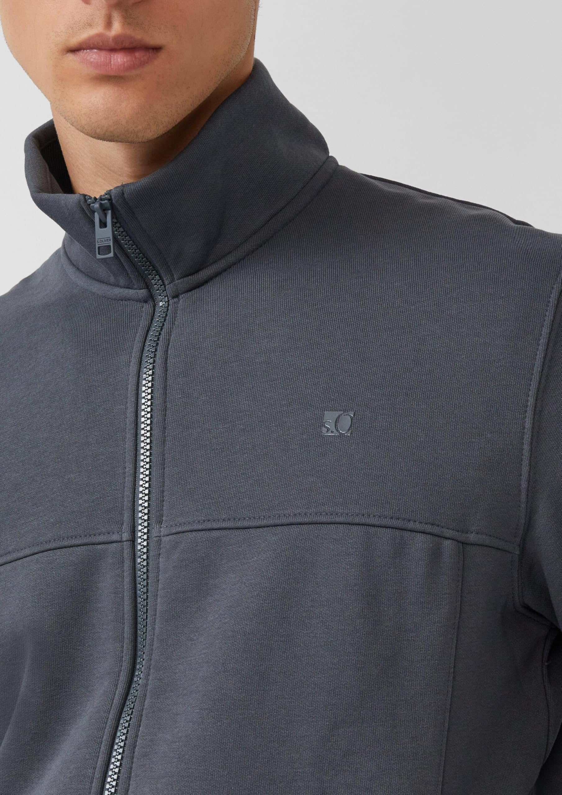 s.Oliver Junior Sweatjacke Stehkragen Eingrifftaschen