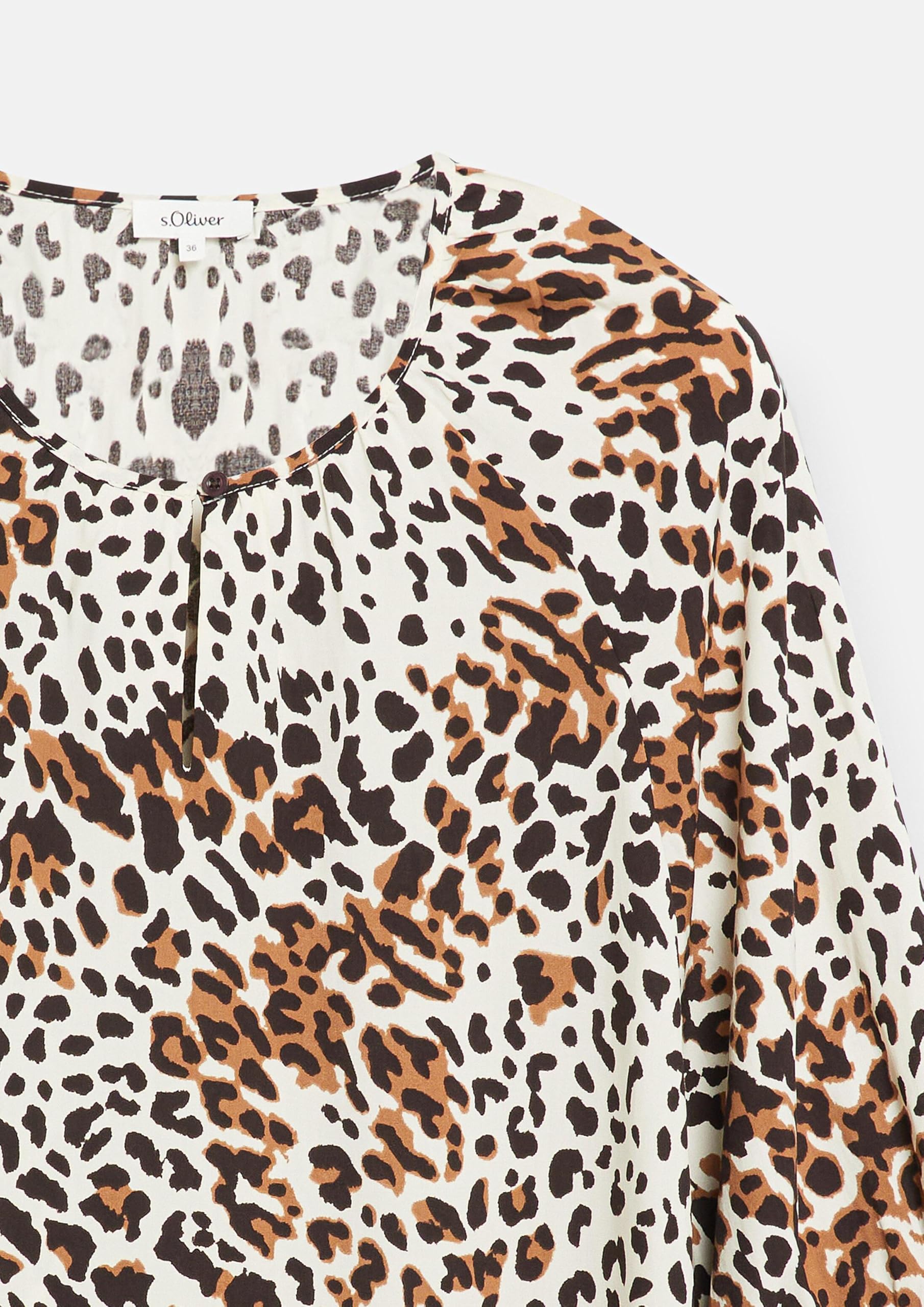 s.Oliver Bluse Relaxed 36 Dunkelblau Print