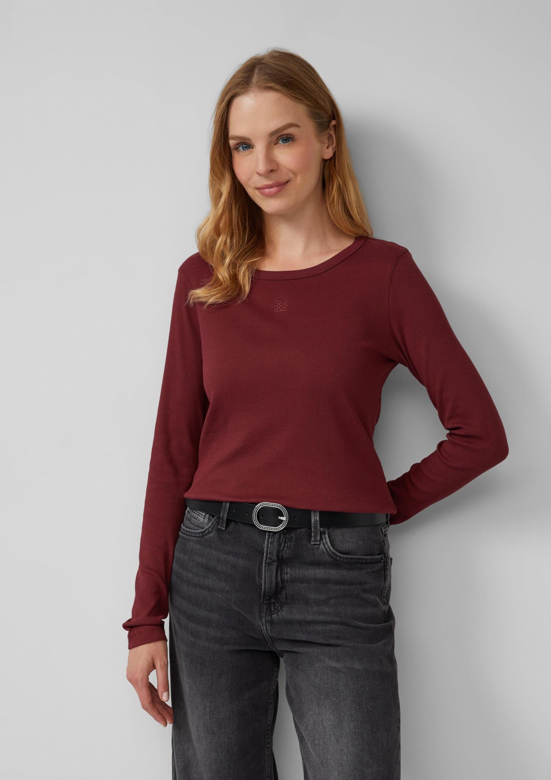 s.Oliver Red Label Gürtel Leder Schwarz 105