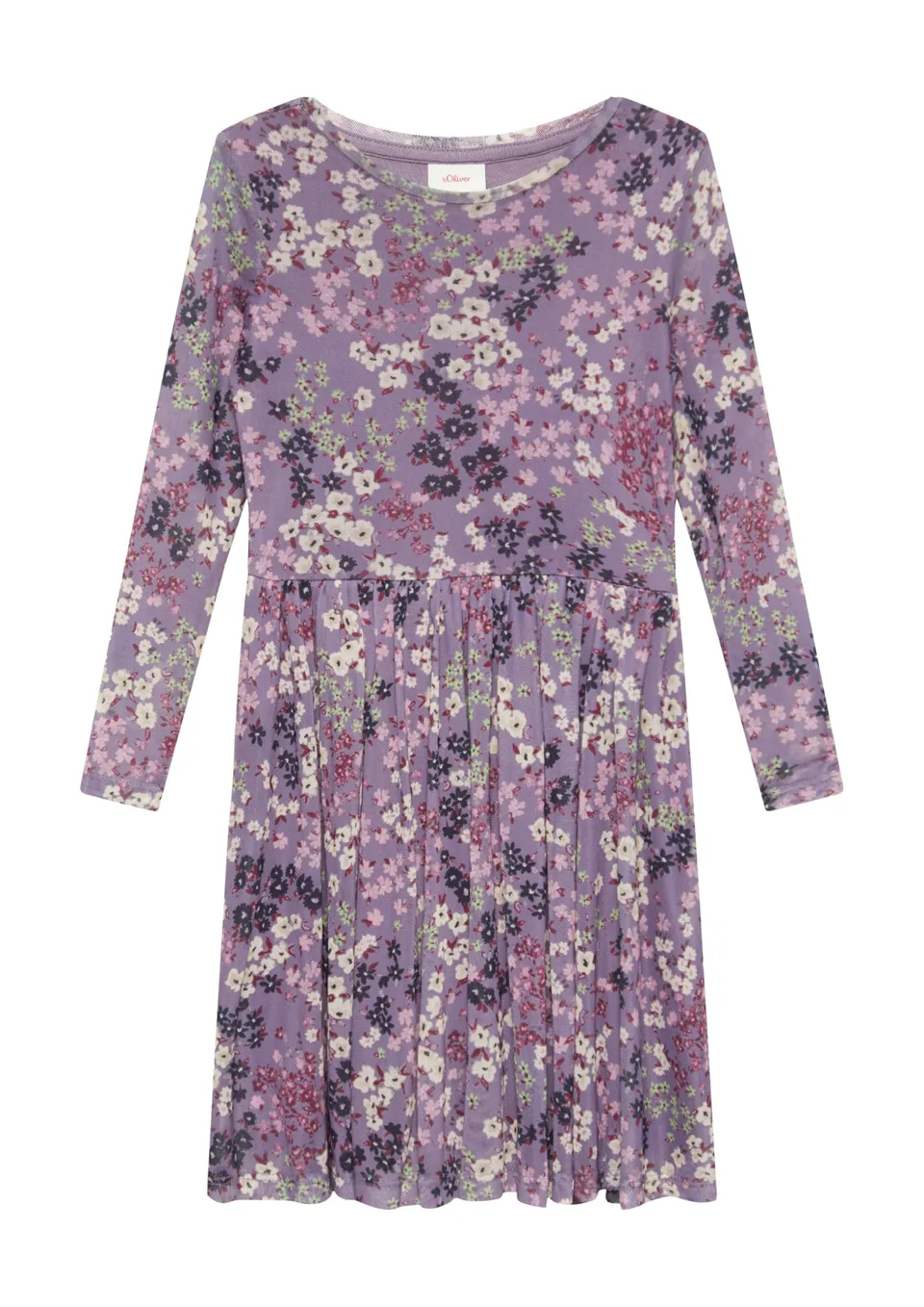 s.Oliver Mesh Kleid 92 flieder gemustert