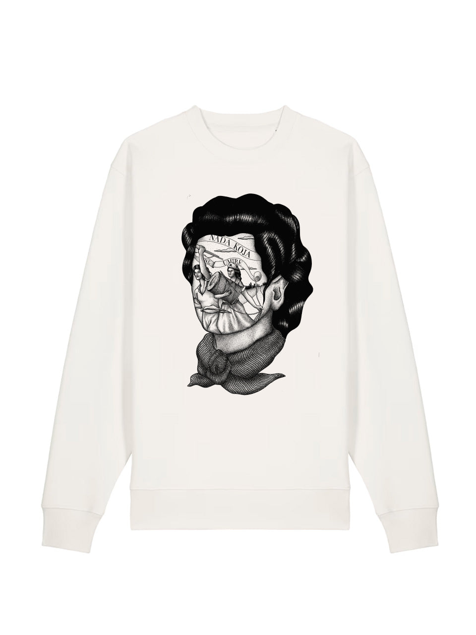 dna merch Hope Which Never Dies Rundhalspullover Off White Baumwolle