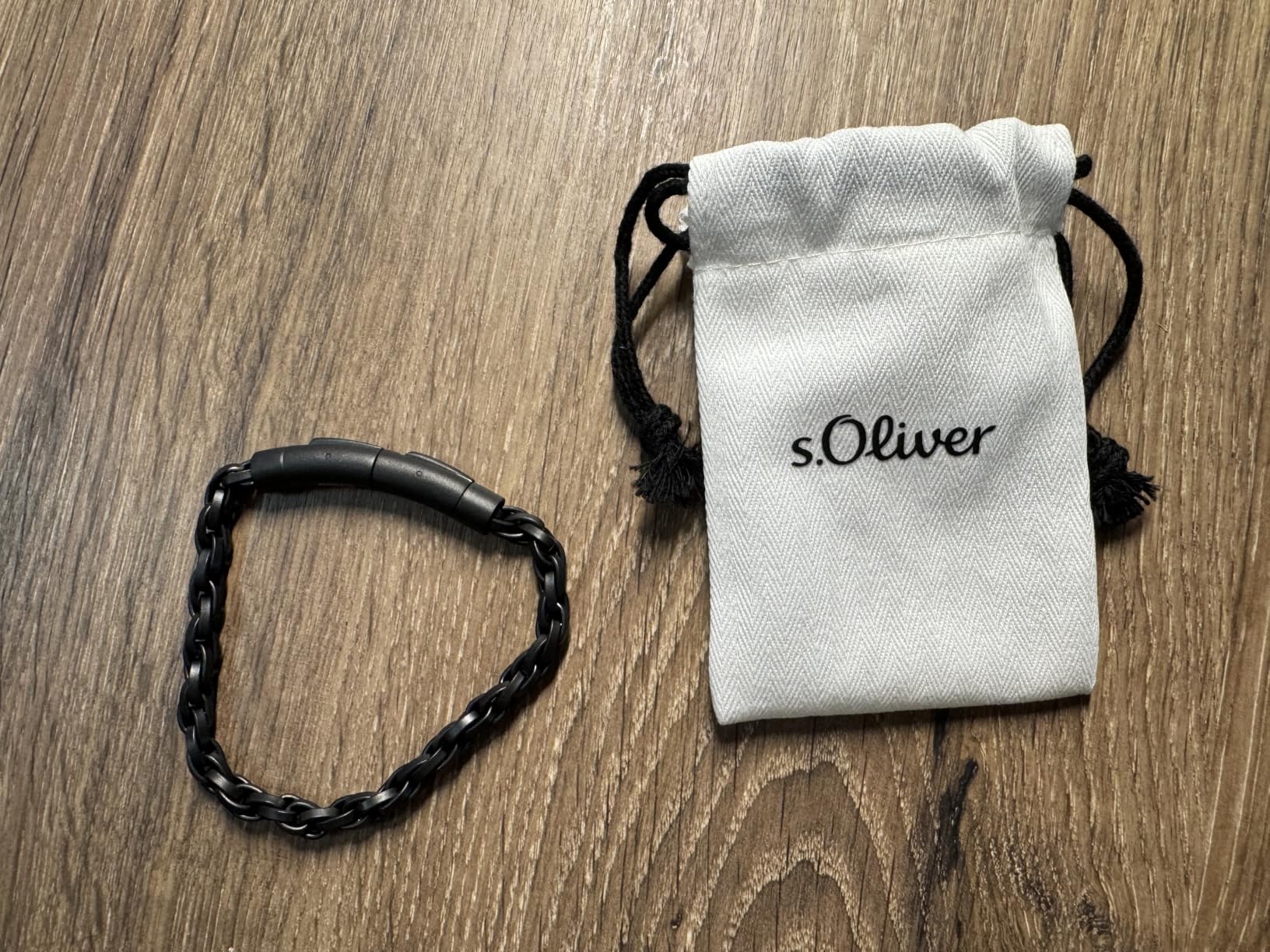 s.Oliver RED LABEL Königskette Halskette Edelstahl silber markant