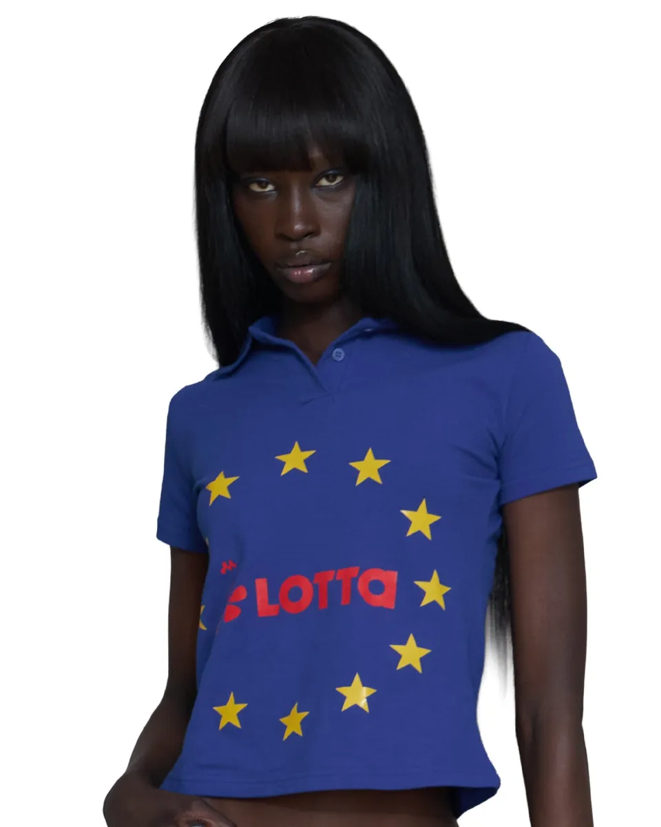 Mowalola Mowaland Euro Polo Poloshirt cropped