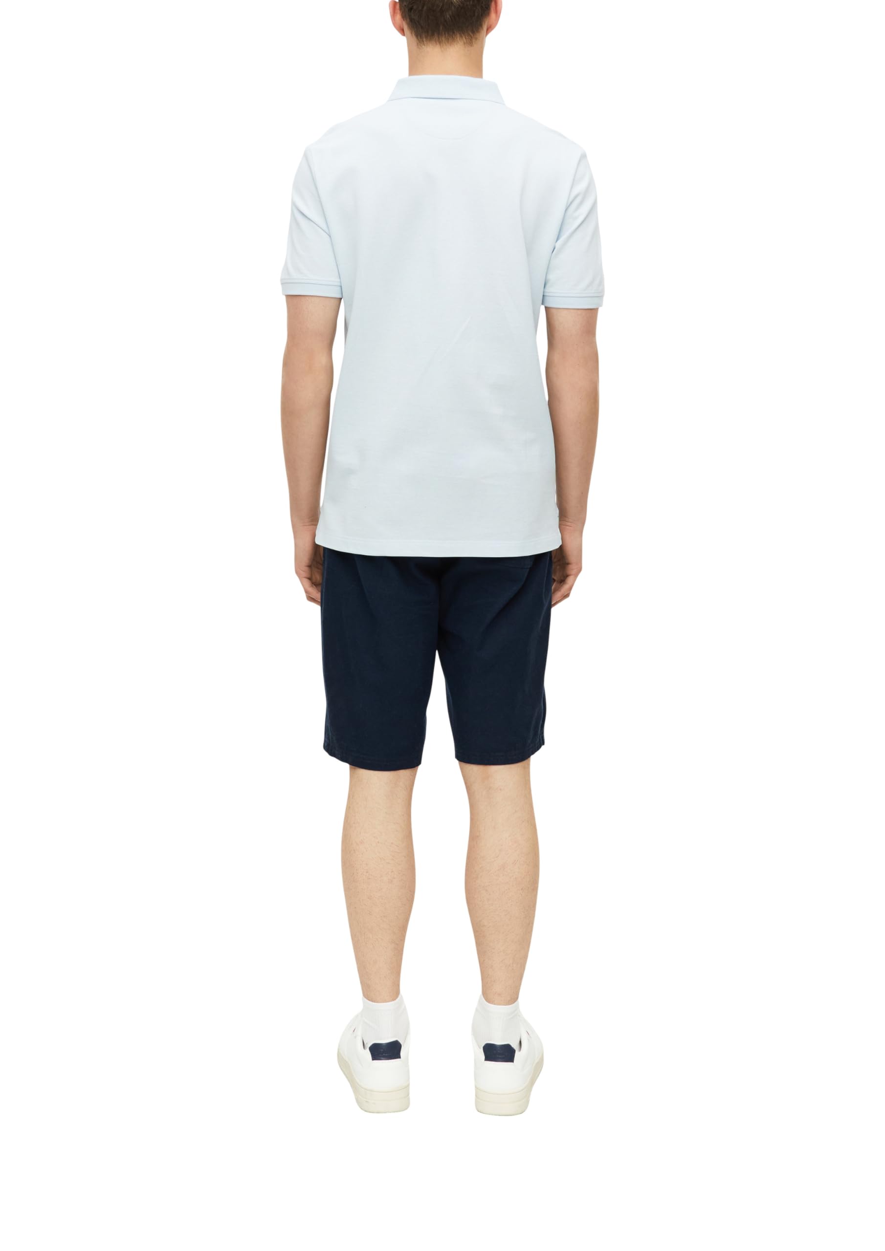 s.Oliver RED LABEL Polo-Shirt Baumwolle blassblau kurzarm