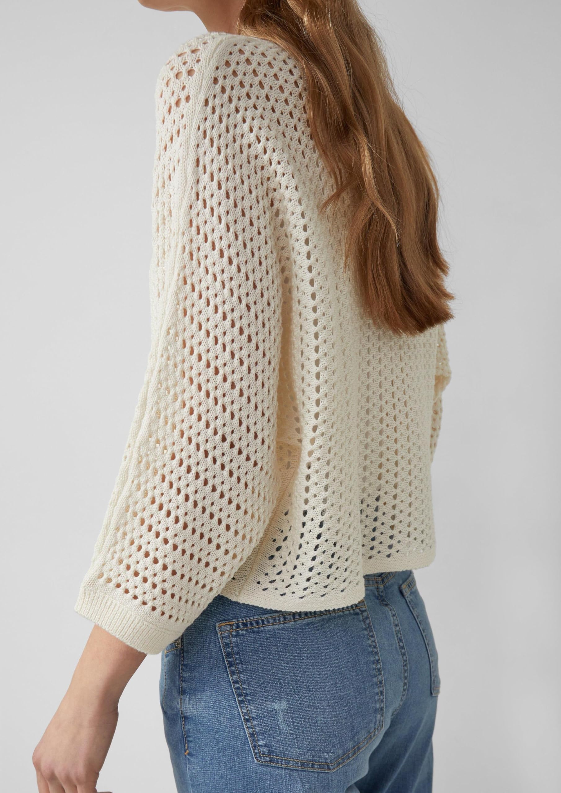 s.Oliver Red Label Pullover 2178901 3/4 Arm Creme