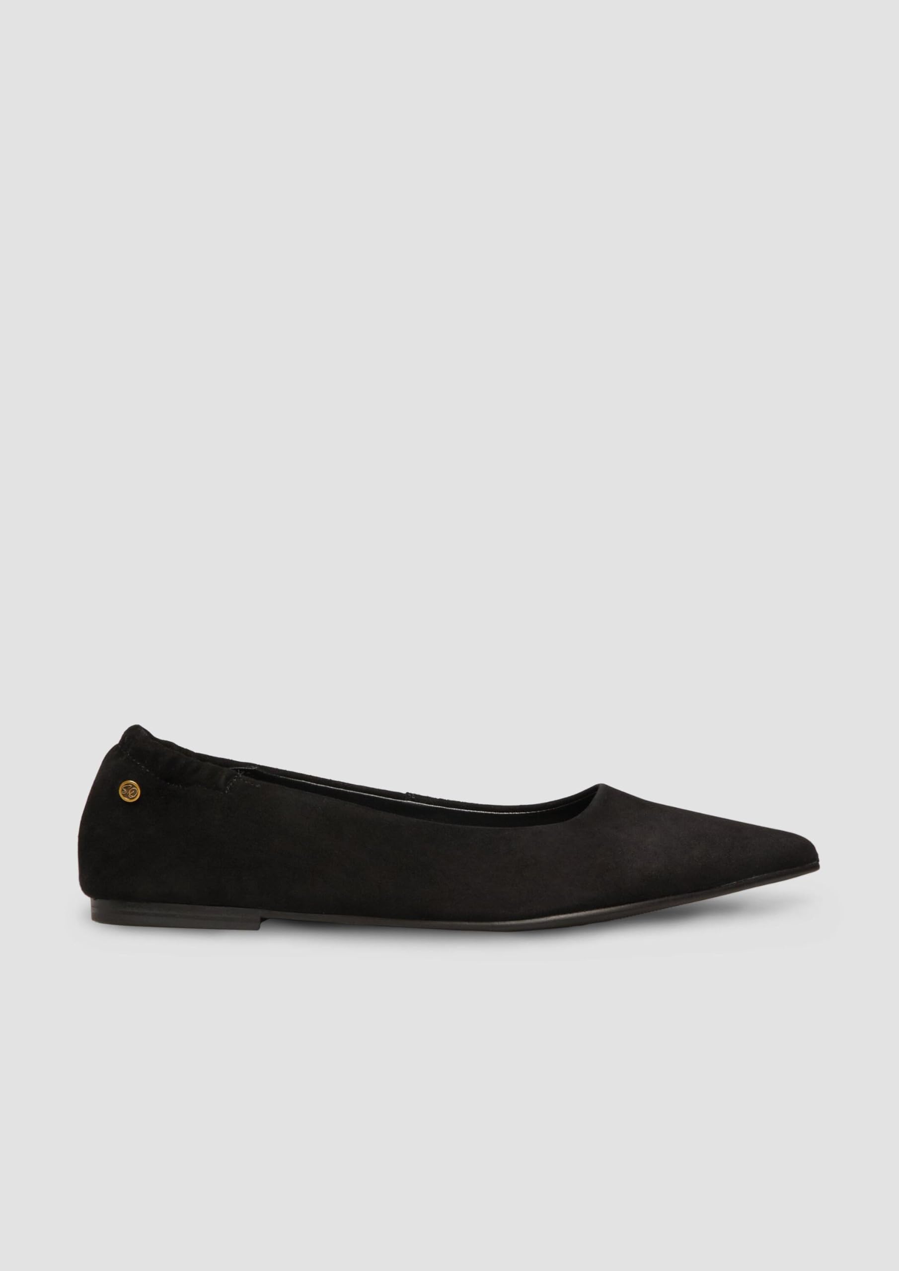 s.Oliver Red Label Ballerinas Veloursleder schwarz