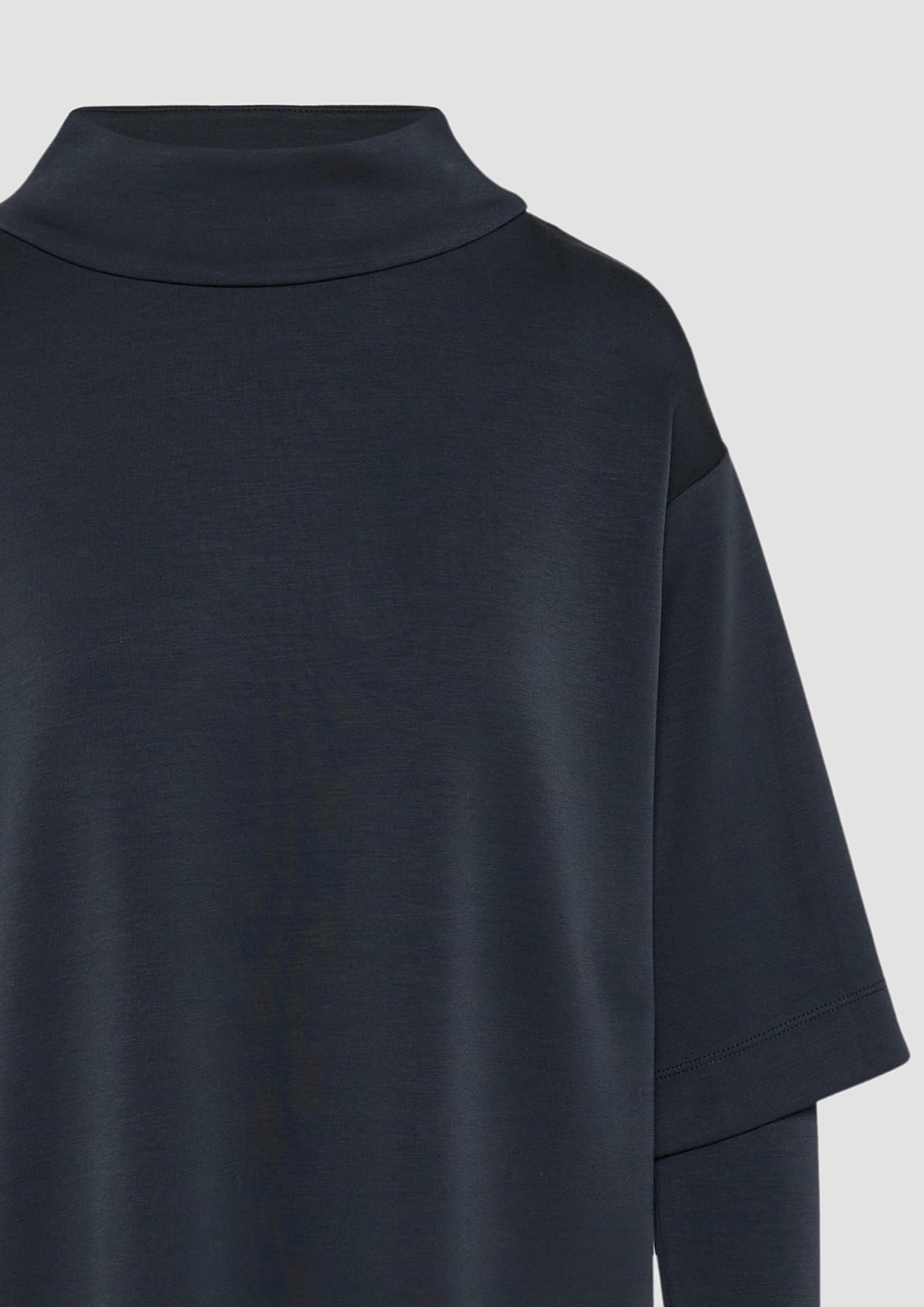 s.Oliver Junior Scuba-Kleid Layer Stehkragen Schwarz
