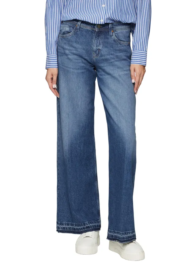 s.Oliver Suri Wide Leg Jeans 40W 32L Low Rise Denim