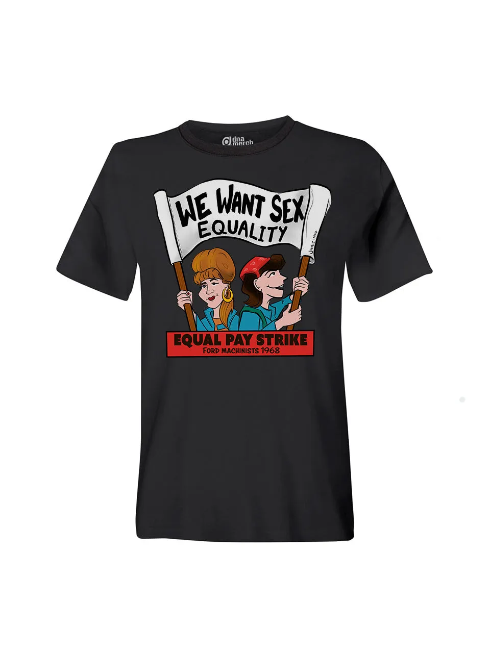 dna merch Ford Dagenham T-Shirt Damen Equal Pay rot