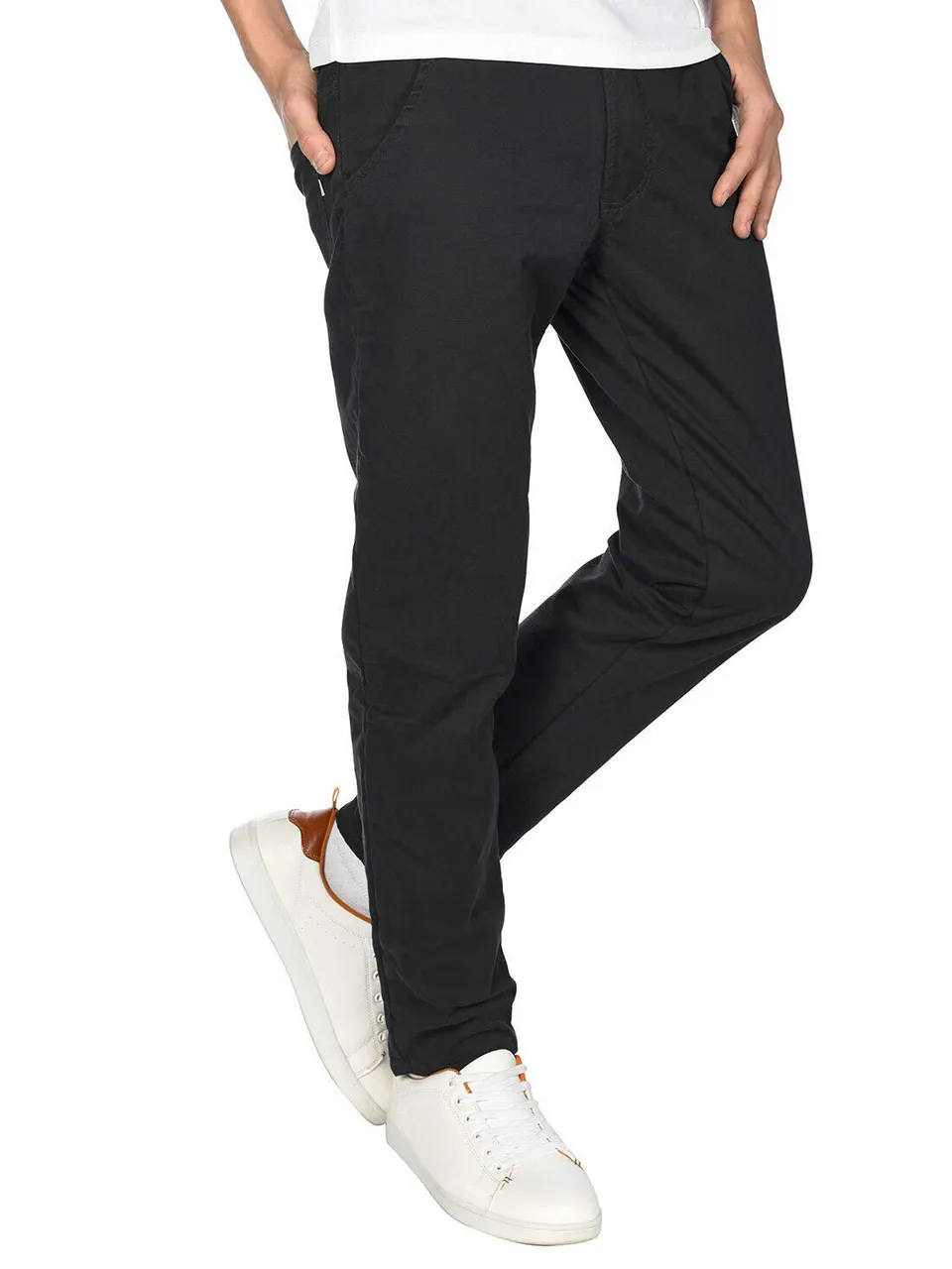 BEZLIT Jungen Thermo Chino Hose 22879 Schwarz gefüttert