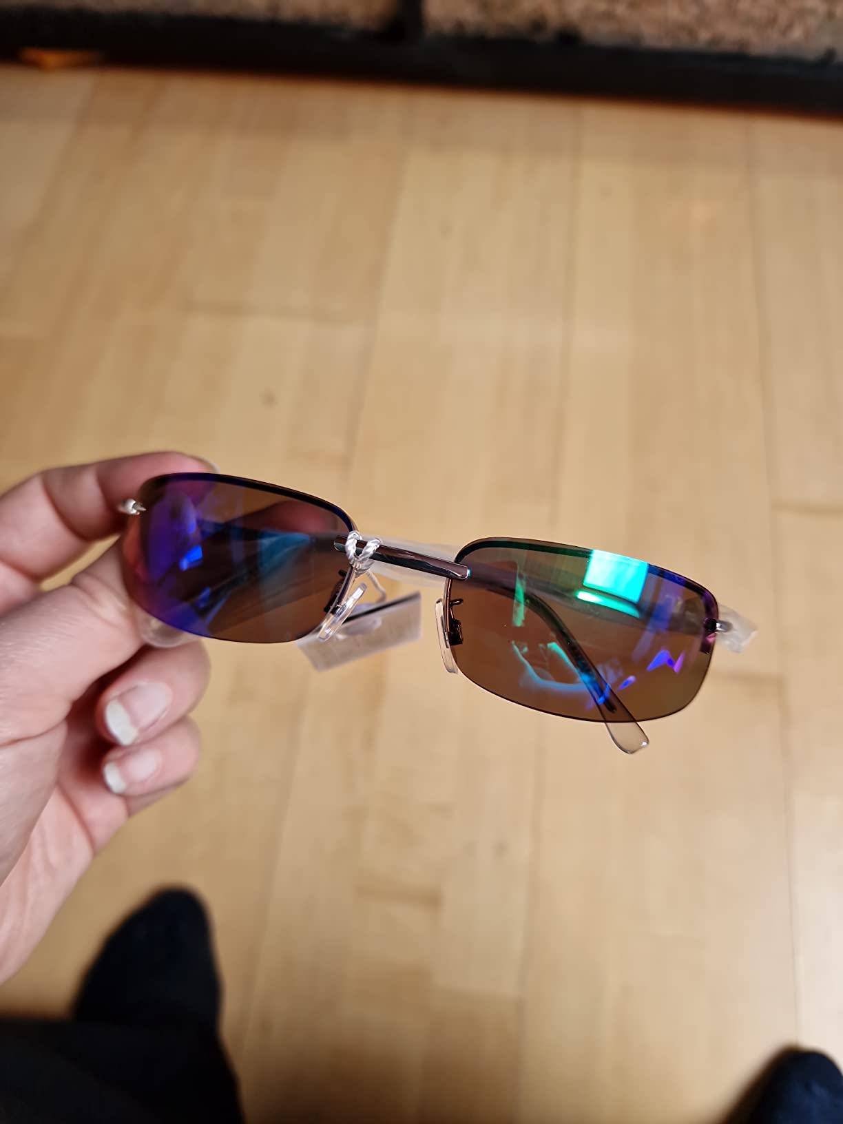 BEZLIT Sonnenbrille Rechteckig UV400 Metallbügel Unisex