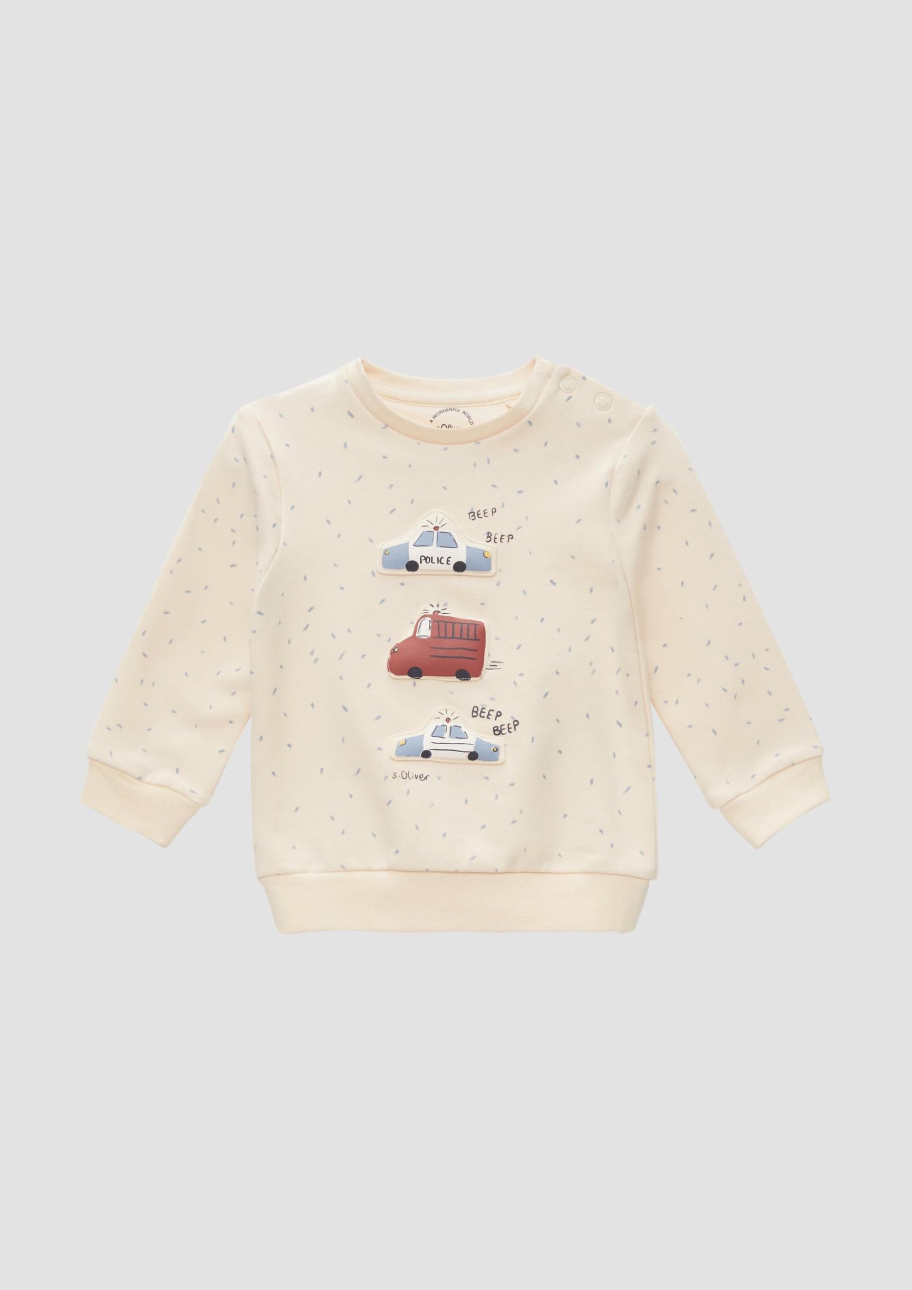 s.Oliver Junior 2149768 Sweatshirt helles Sand Gr. 80 Allover