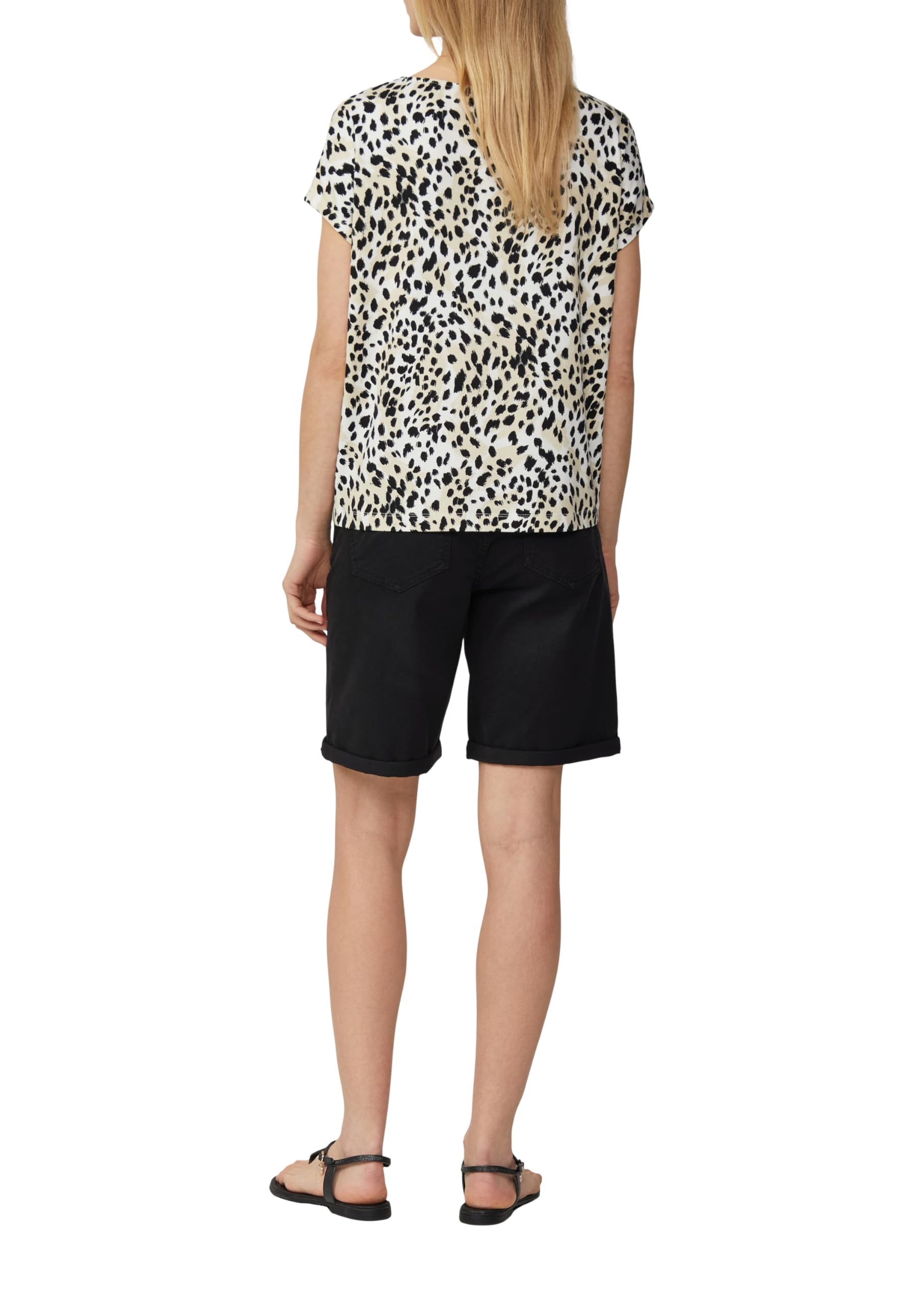 s.Oliver Jersey-Shirt Bluse kurzarm fliessend