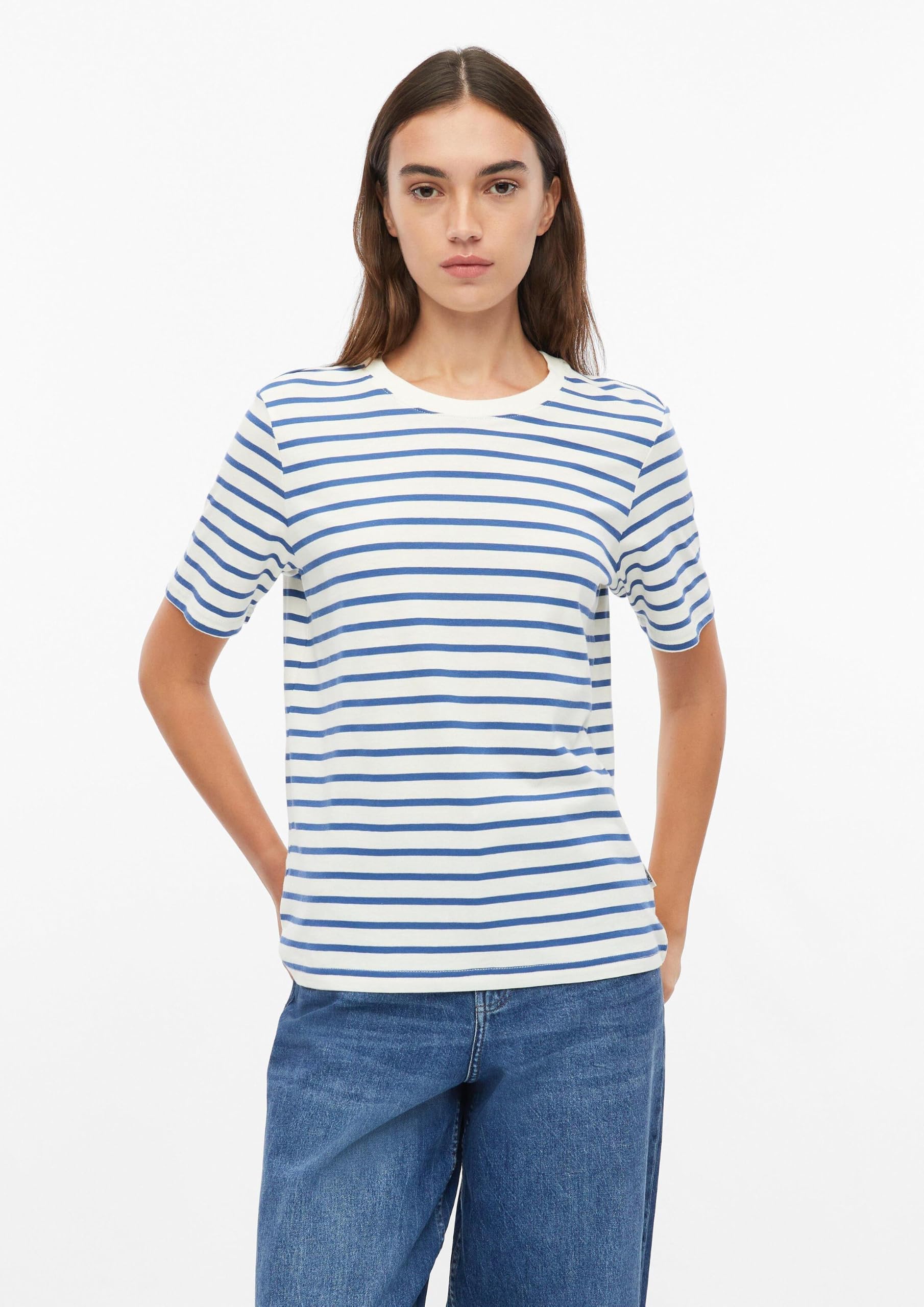 s.Oliver RED LABEL T-Shirt gestreift Gr.38 Blau Baumwolle