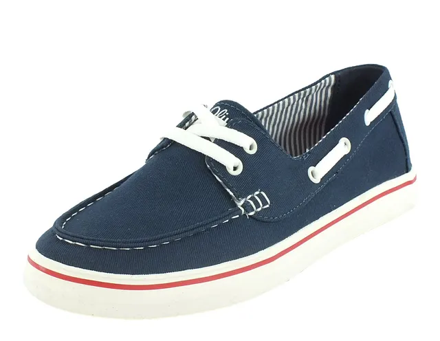 s.Oliver Junior Sneaker blau Textil für Kinder