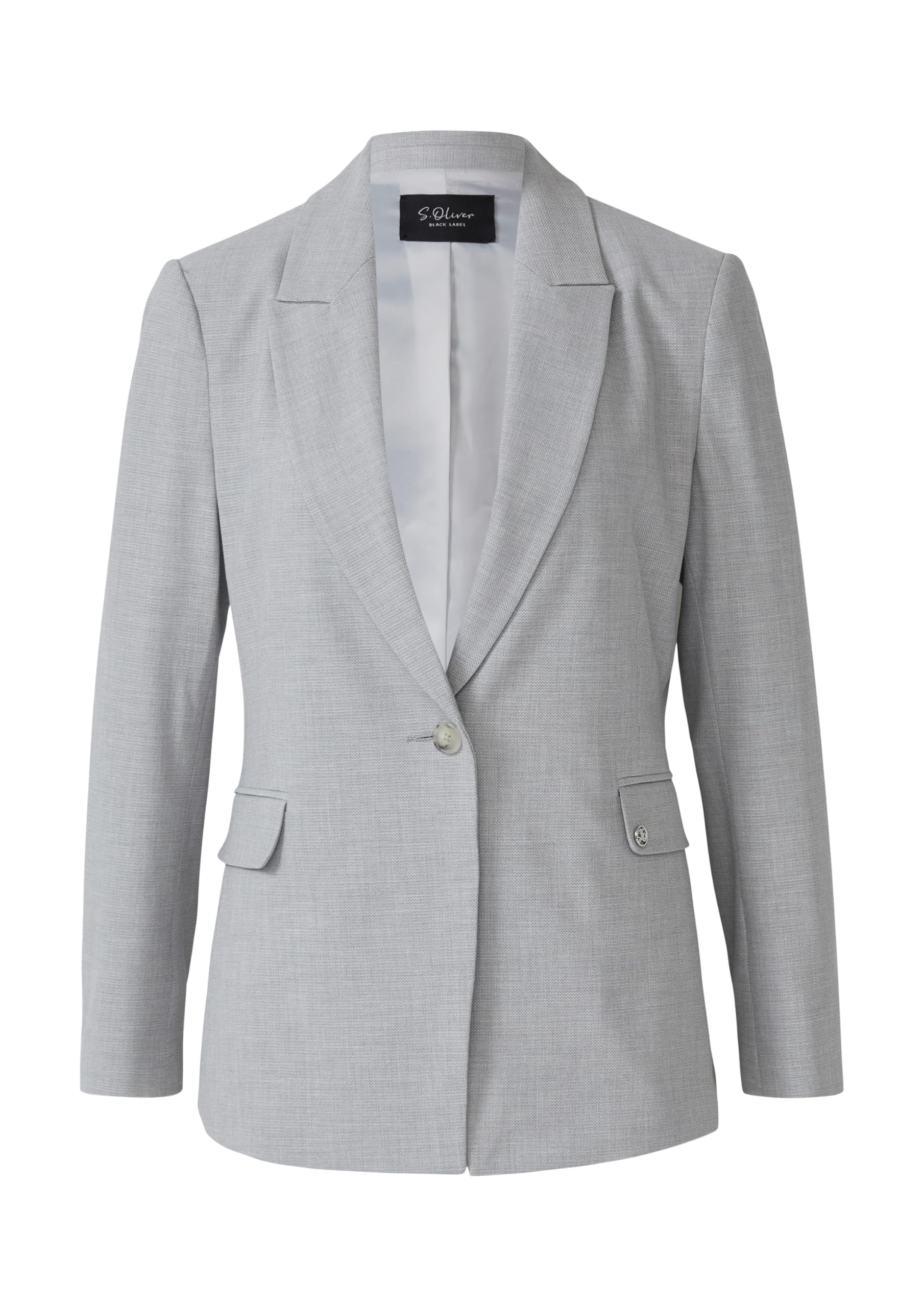 s.Oliver Taillierter Viskosemix-Blazer Struktur Gr. 40