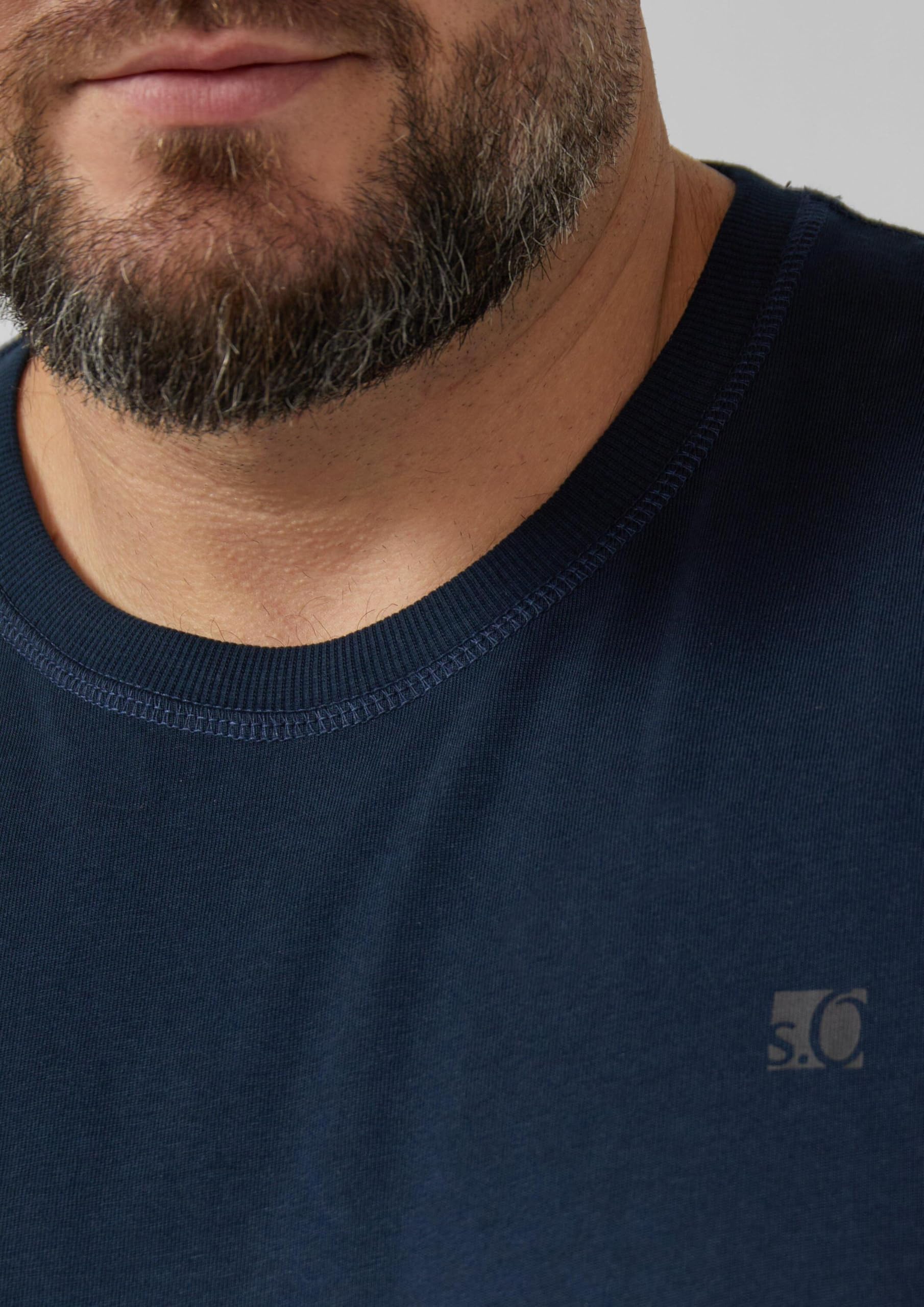 s.Oliver RED LABEL Heavy Jersey T-Shirt Logo-Print