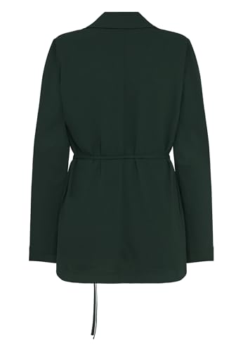 zero Longblazer strukturiert Bindedetail Blazer 40 Green Forest