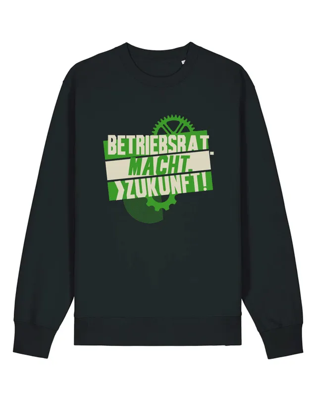 dna merch DBRT Betriebsrat.Macht.Zukunft. Pullover Schwarz