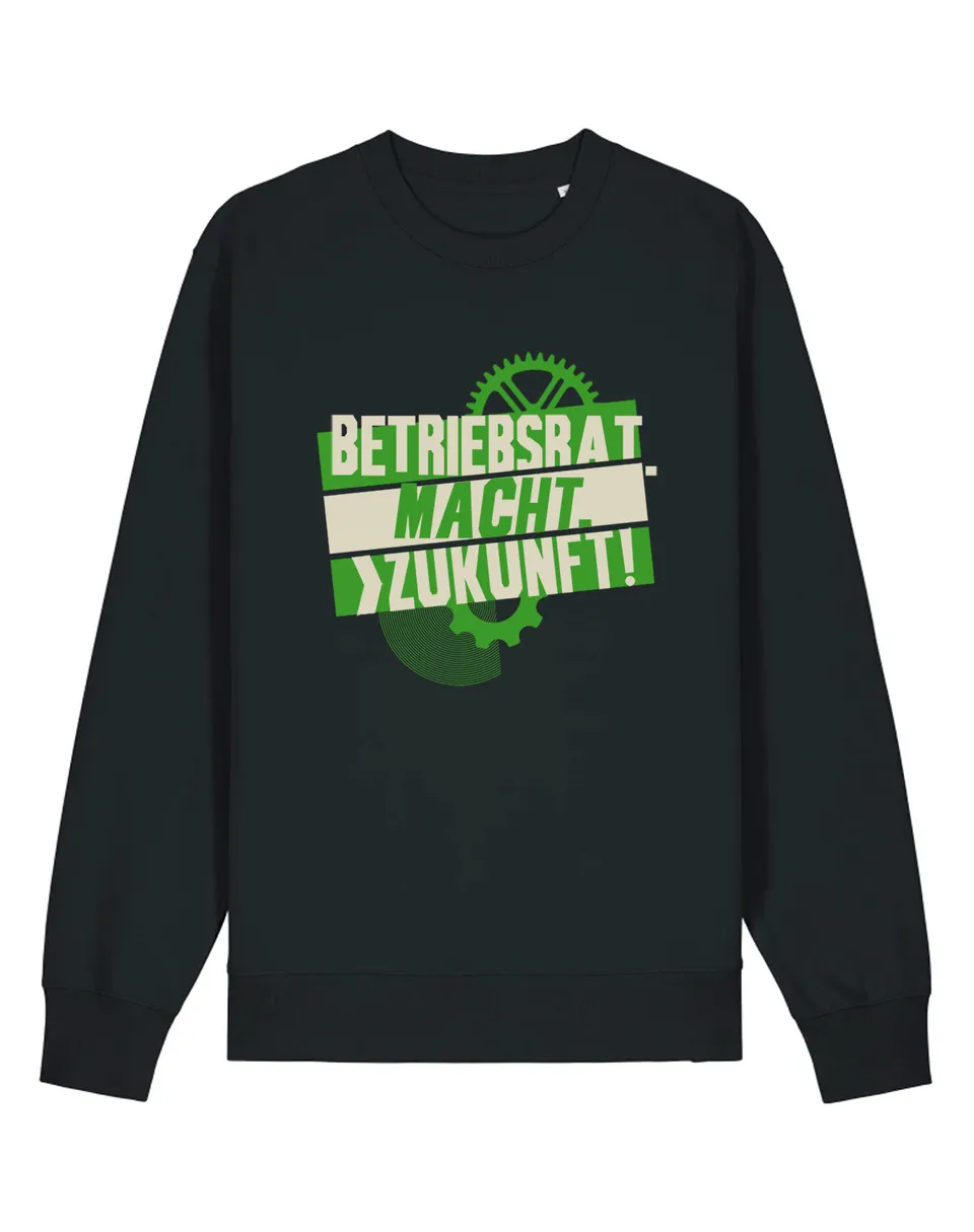 dna merch DBRT Betriebsrat.Macht.Zukunft. Pullover Schwarz