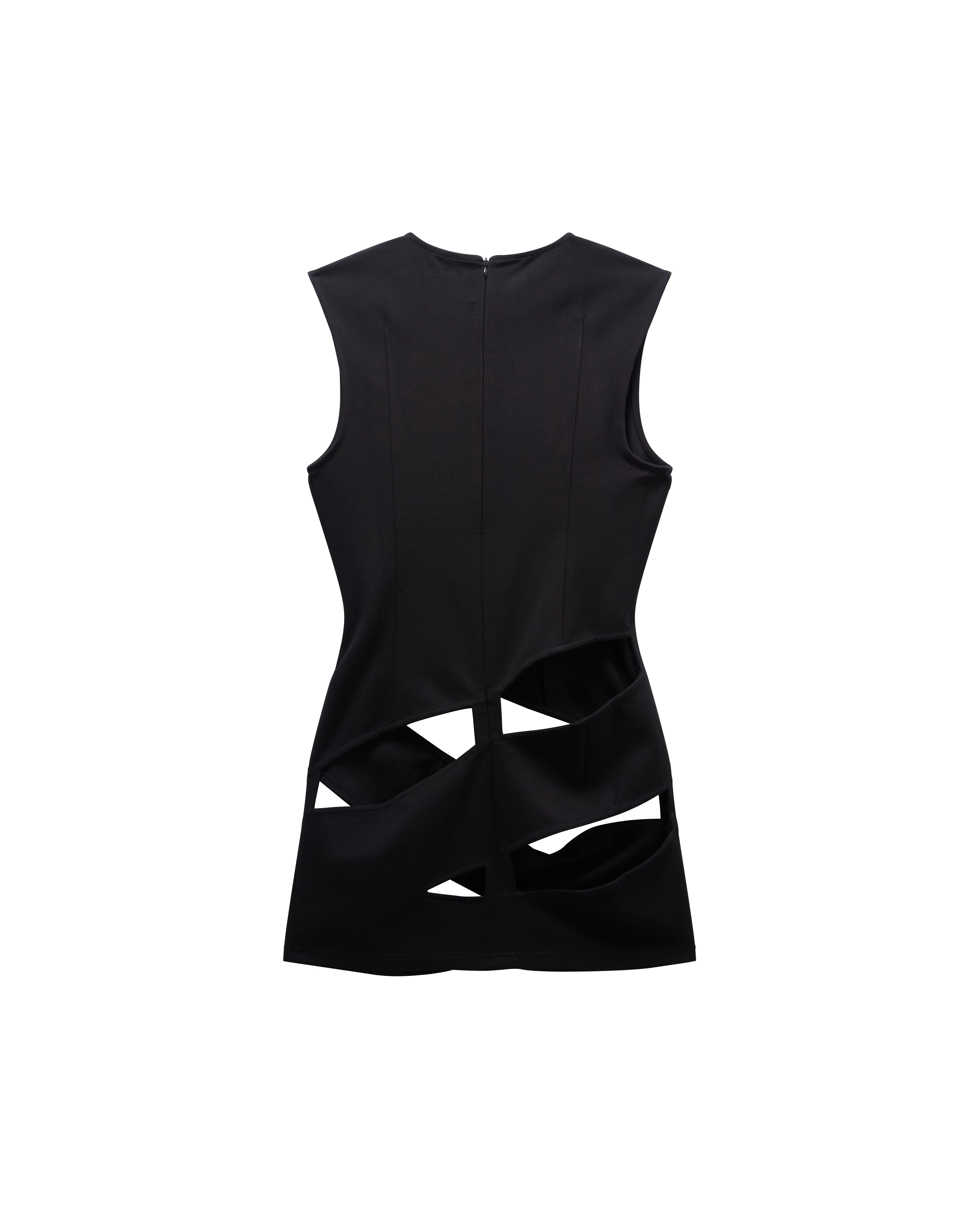 Mowalola Spiral Mini Dress Minikleid aus Baumwolle