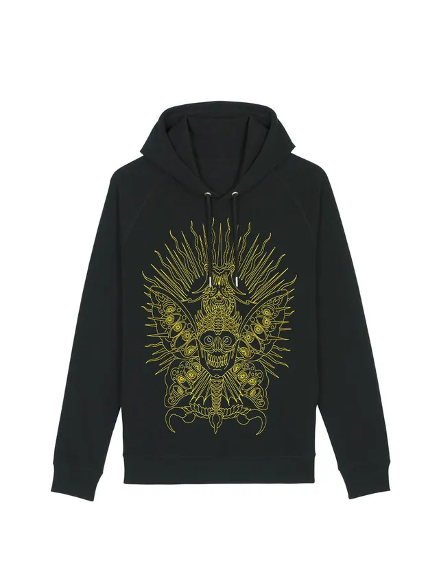 dna merch Loco Sailor Scary Butterfly V2 Kapuzenpullover Burgunder