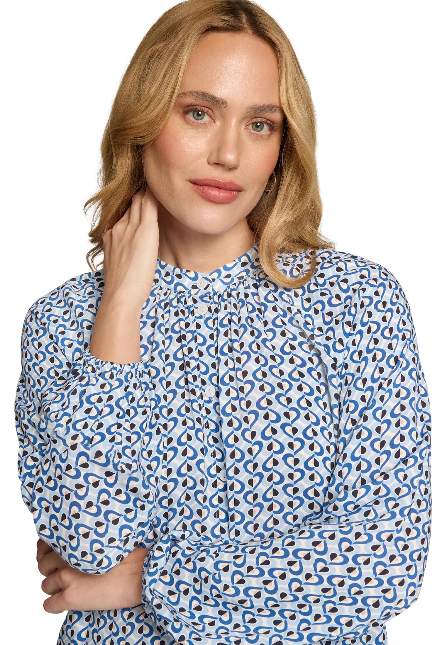 zero Bluse mit Grafikdruck Damen gemustert alltagstauglich