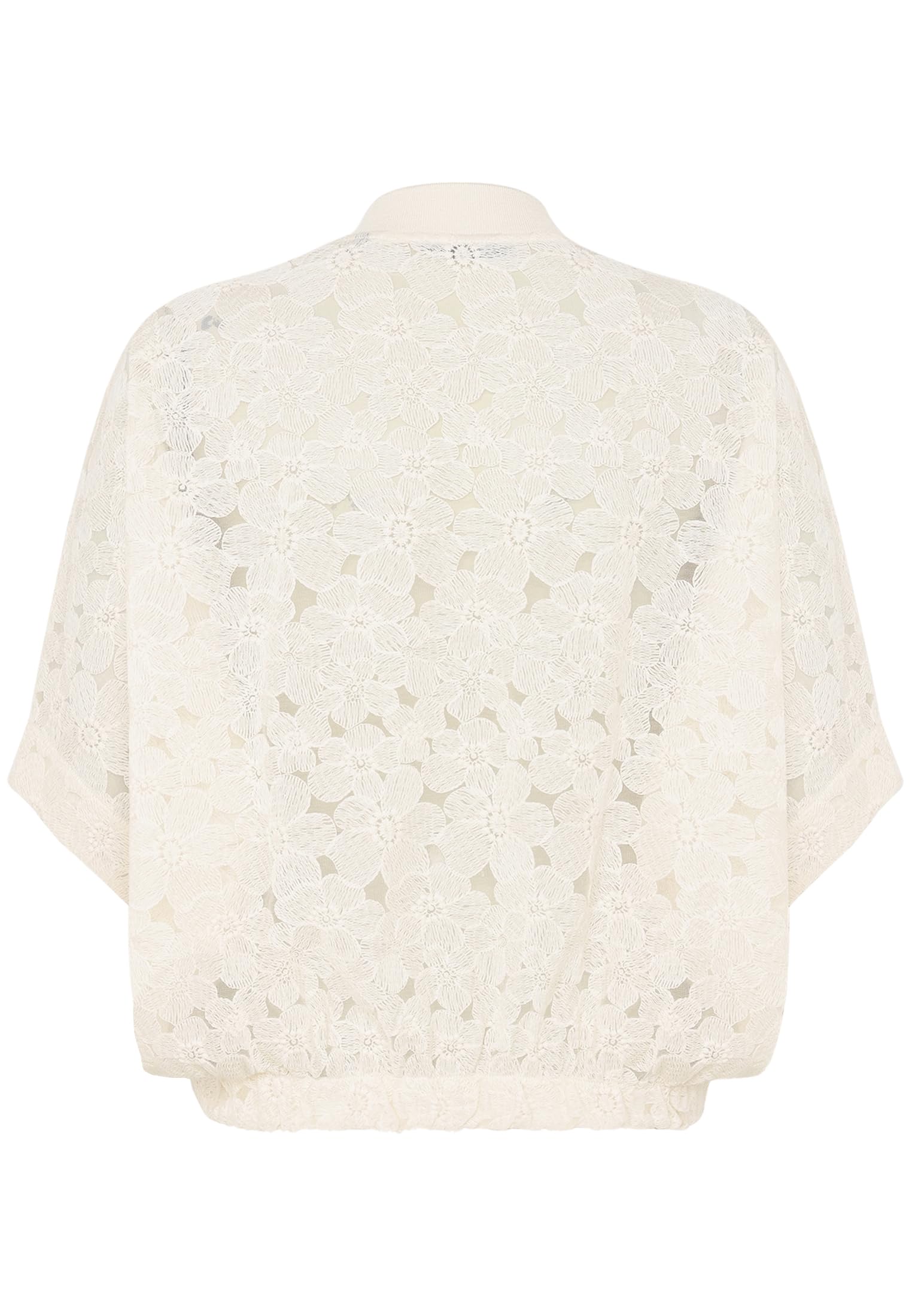 zero Spitzenjacke Kurzarm Gr. 40 Eggnog elegant