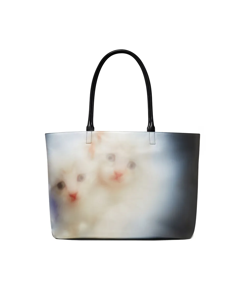 Mowalola Kitty Travel Bag Tote aus Leder