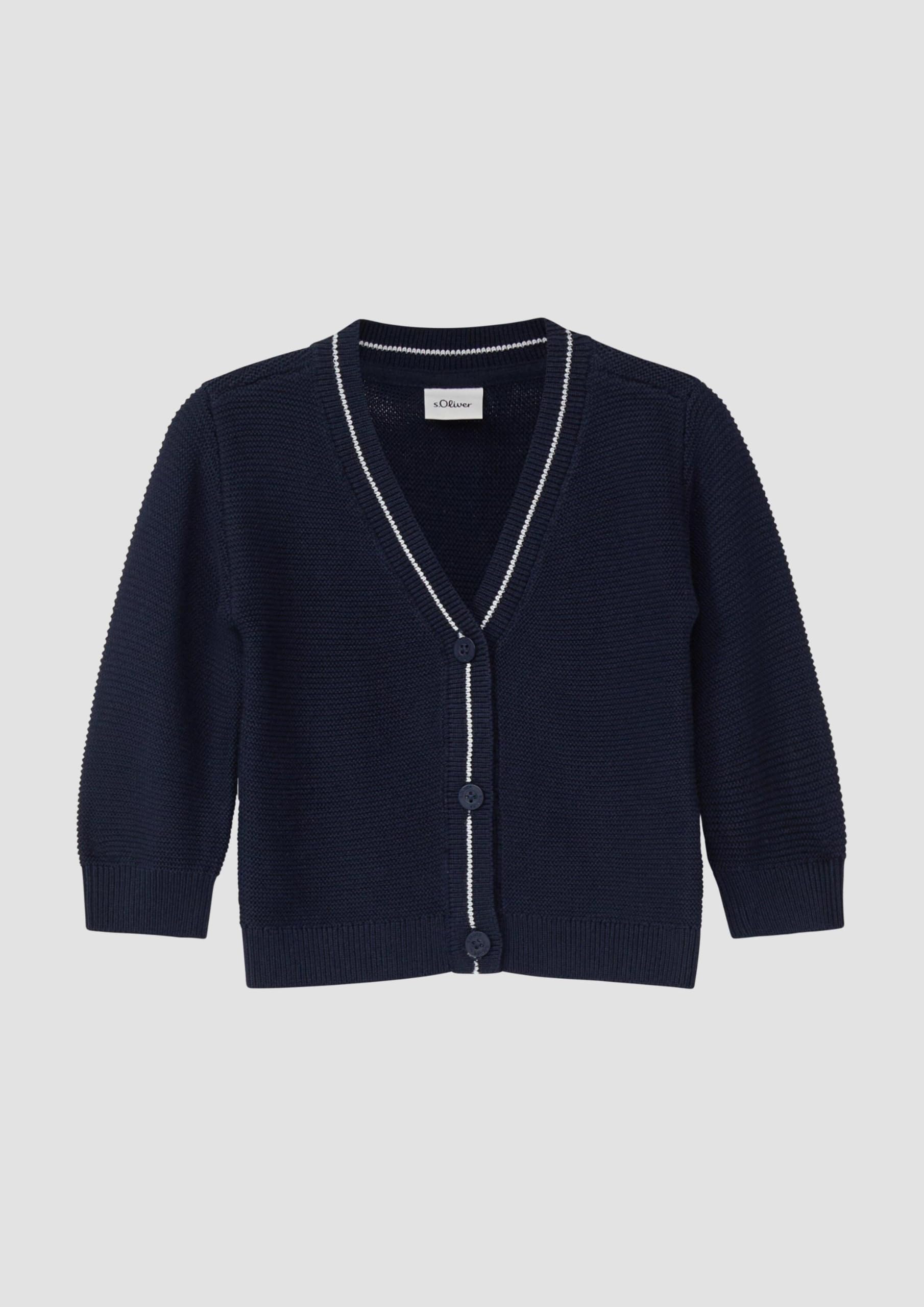 s.Oliver Strickjacke Kontraststreifen Gr. 92 Baby