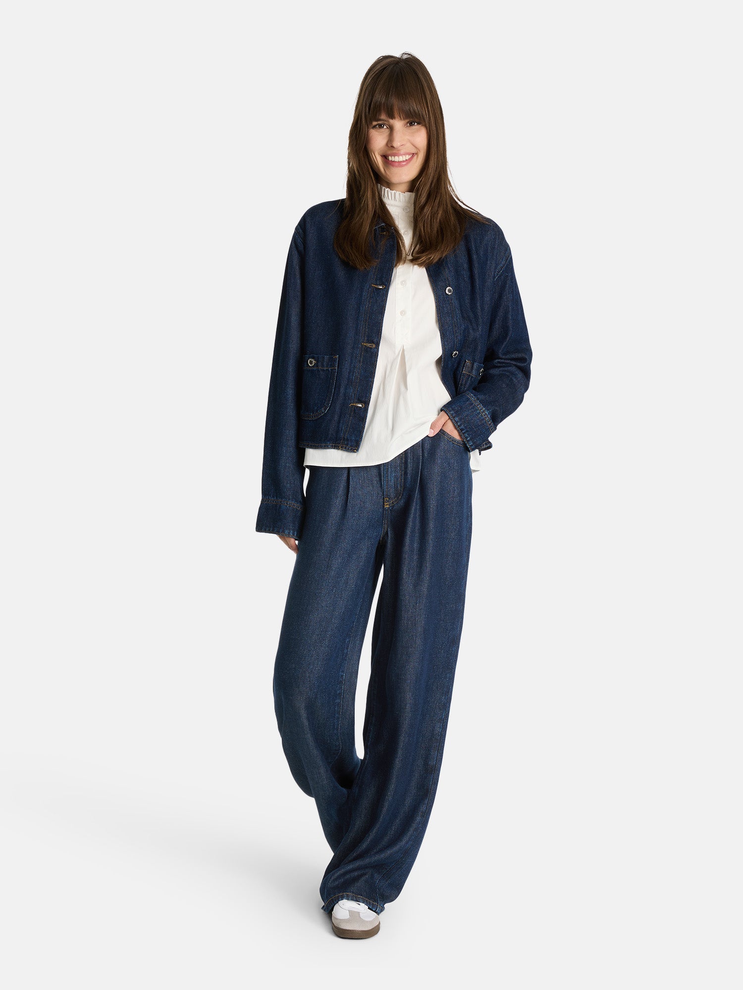 Lieblingsstück Jeanshose dark denim Lyocell Tunnelzug