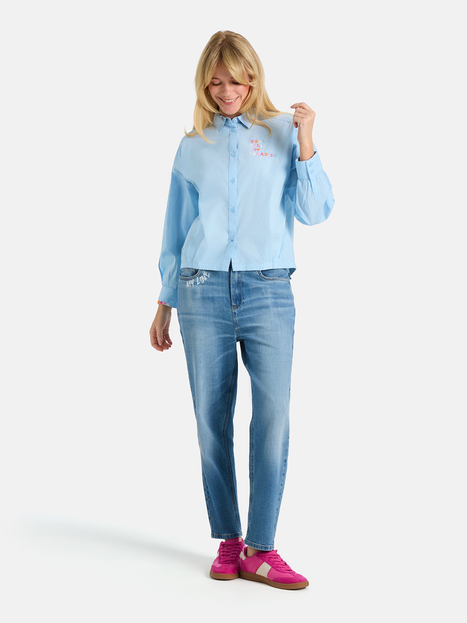 Lieblingsstück RobyL Bluse pearl aus Baumwolle