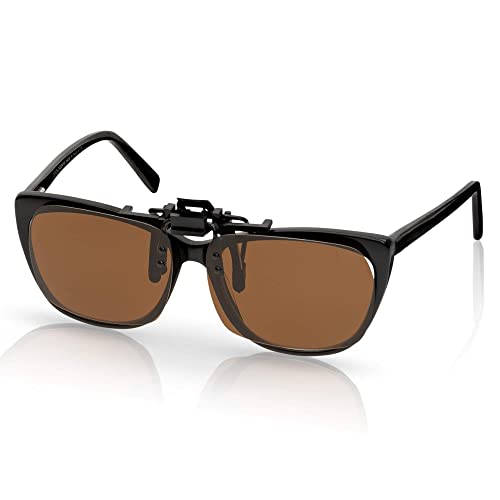 BEZLIT Clip-On Sonnenbrillenaufsatz polarisiert Braun UV400