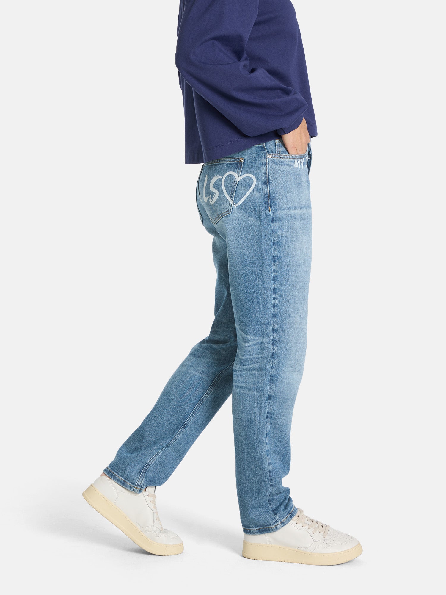 Lieblingsstück Jeanshose jeans gemustert hohe Taille
