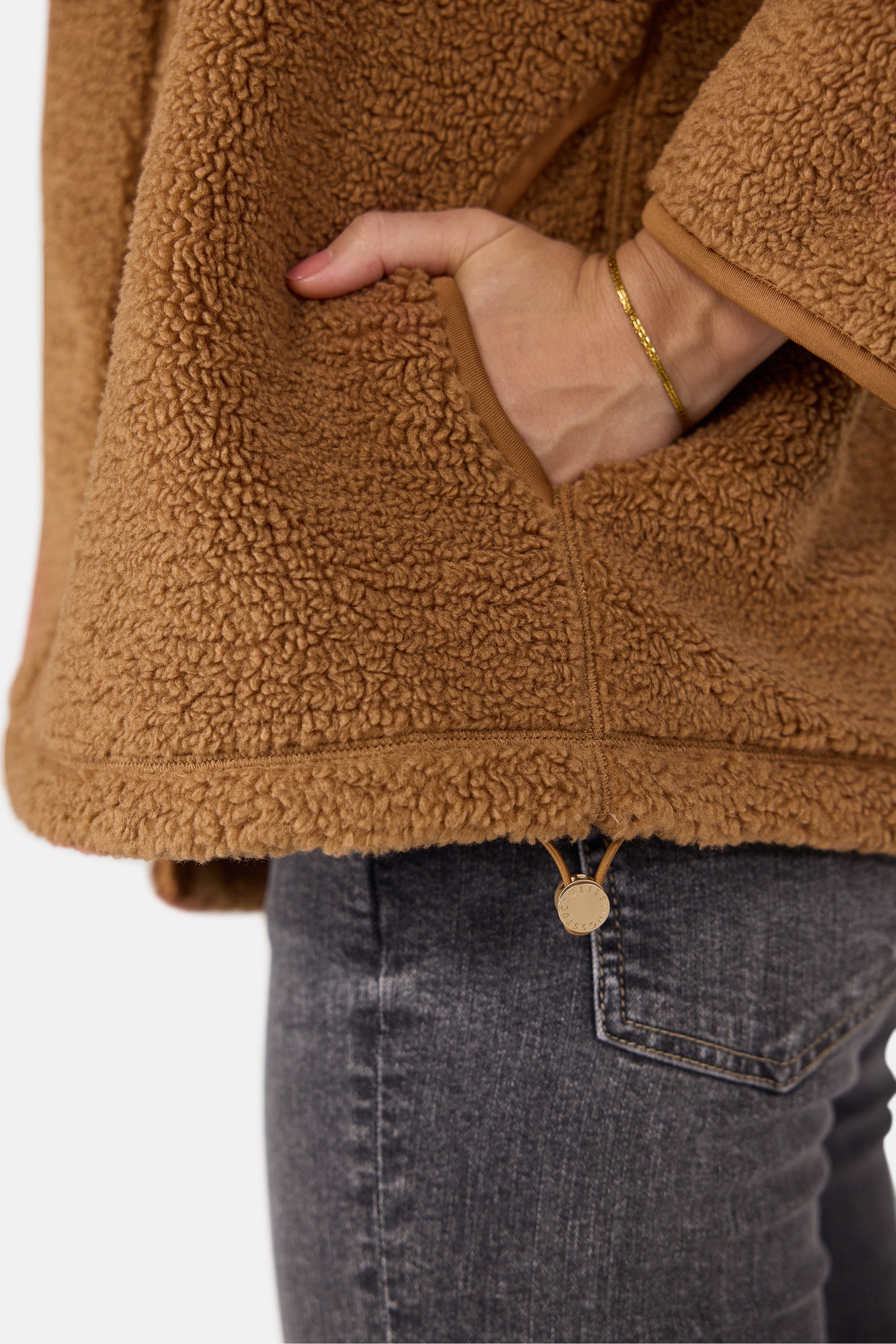 Lieblingsstück IlonaL Mantel beige Teddy Stehkragen