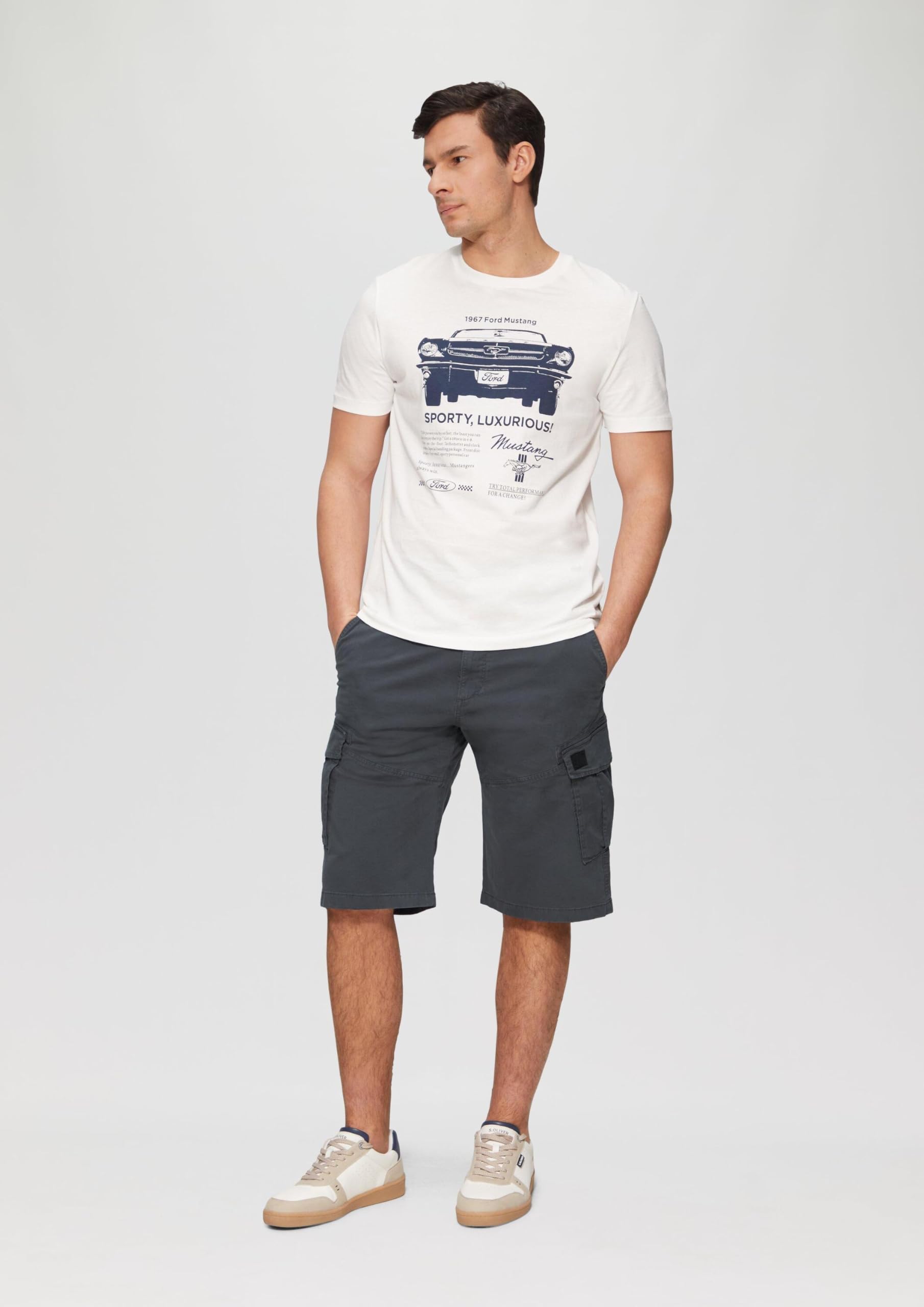 s.Oliver Cargo-Shorts Relaxed Fit olivgrün