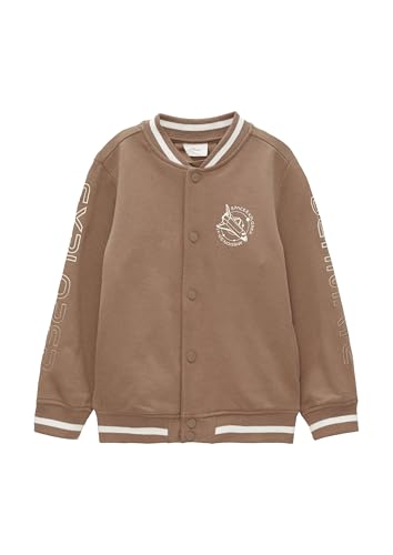 s.Oliver RED LABEL Sweatjacke Cognac Kontraststreifen 92-98