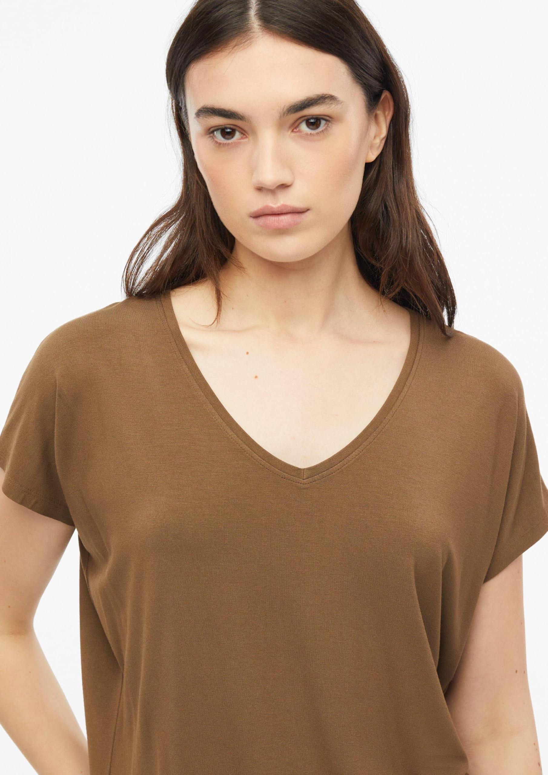 s.Oliver RED LABEL 2178717 T-Shirt V-Ausschnitt koralle