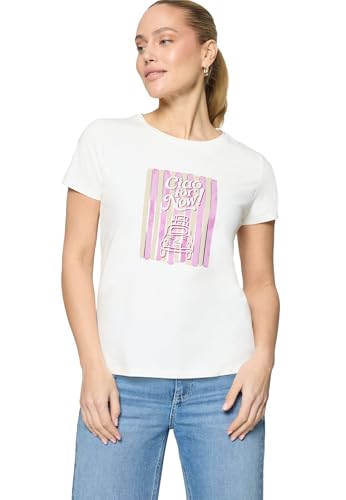 zero Printshirt mit Aufdruck Shirt 38 Patch Cream Pink