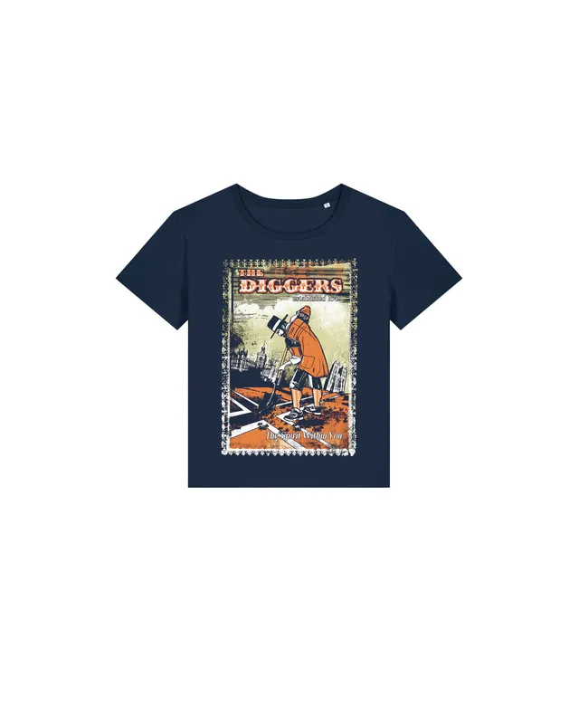 dna merch The Diggers Spirit Within You T-Shirt French Navy
