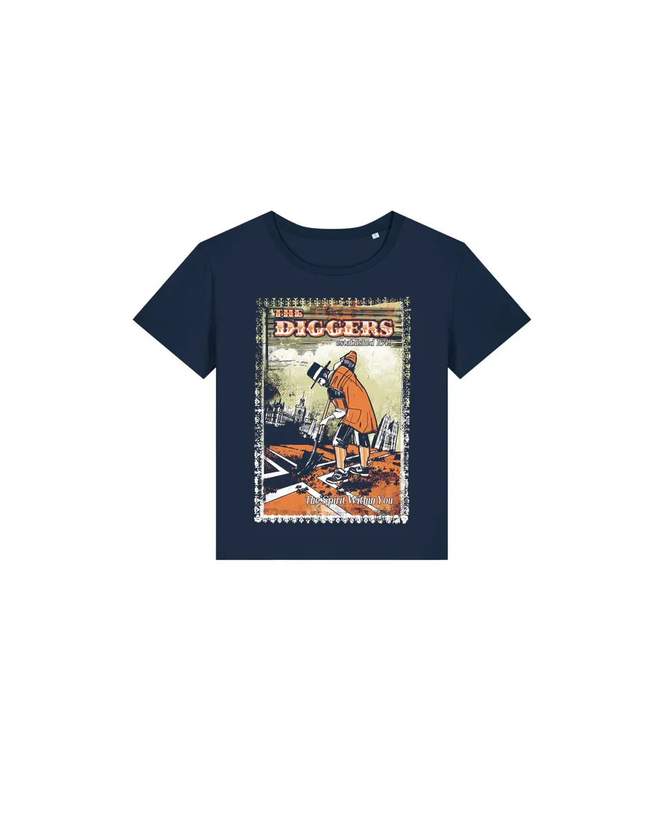 dna merch The Diggers Spirit Within You T-Shirt French Navy